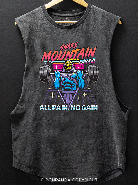 All pain, No gain Deadlift Scoop Bottom Cotton Tank