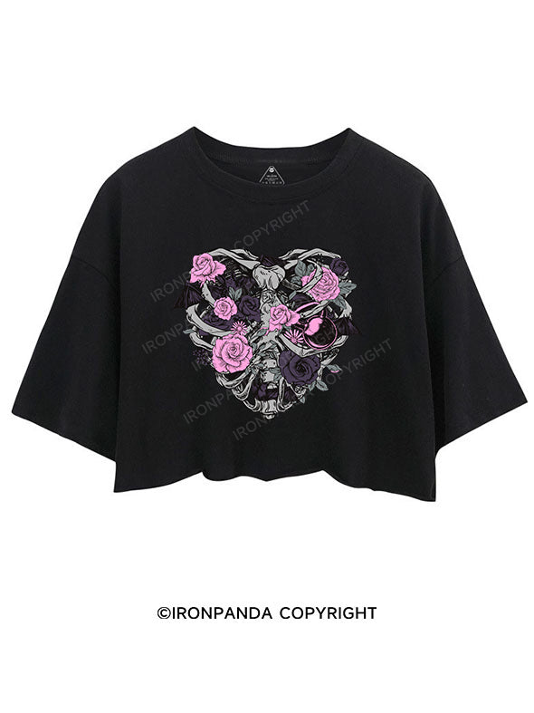 Blooms and Bones CROP TOPS