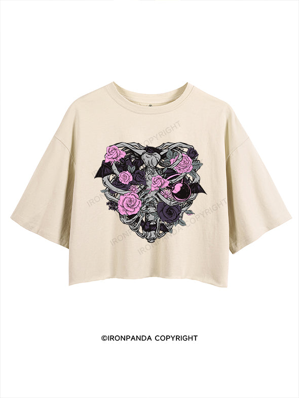 Blooms and Bones CROP TOPS