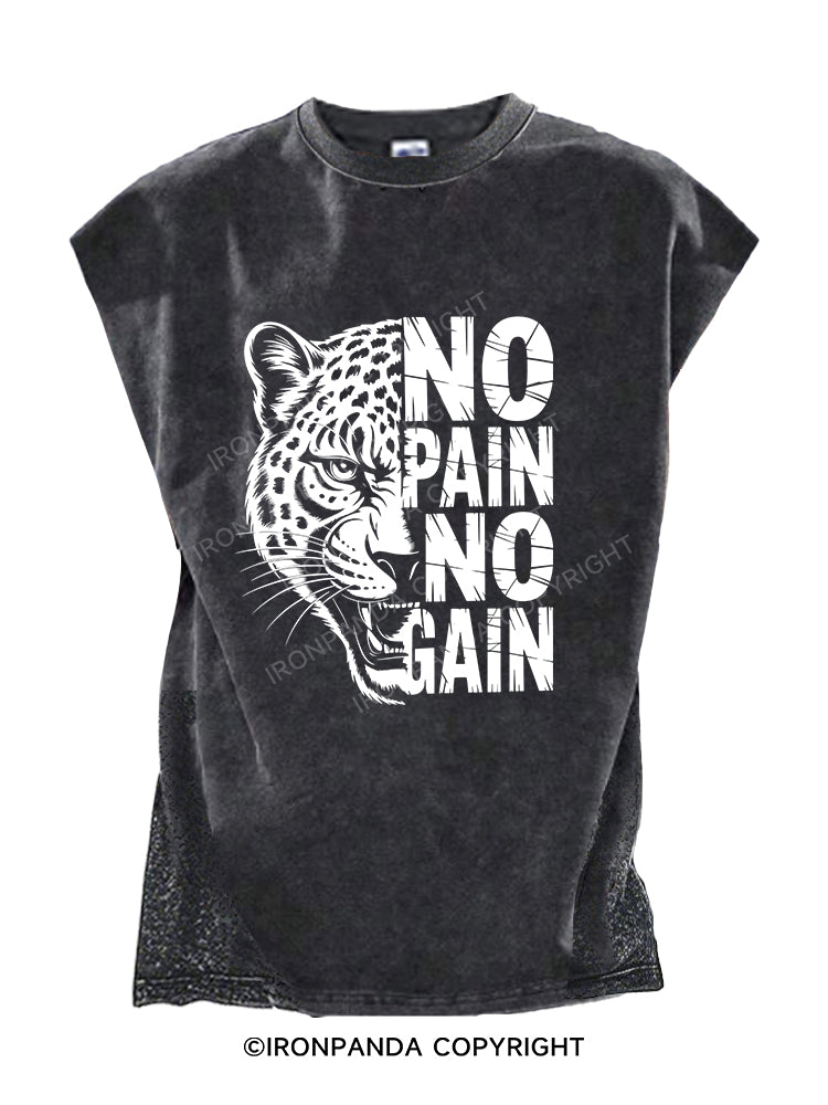 NO PAIN NO GAIN Cut Off Tank