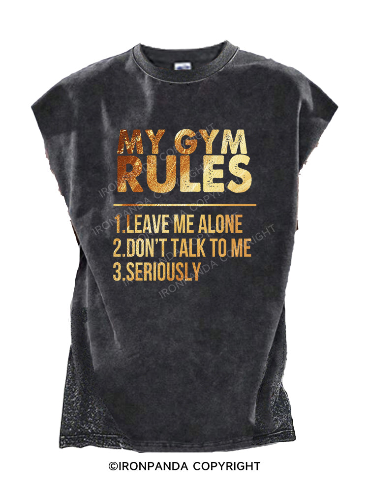MY GYM RULES Cut Off Tank