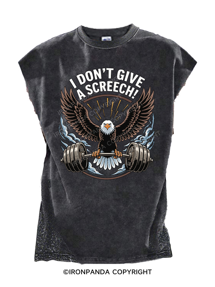 I DON’T GIVE A SCREECH Cut Off Tank