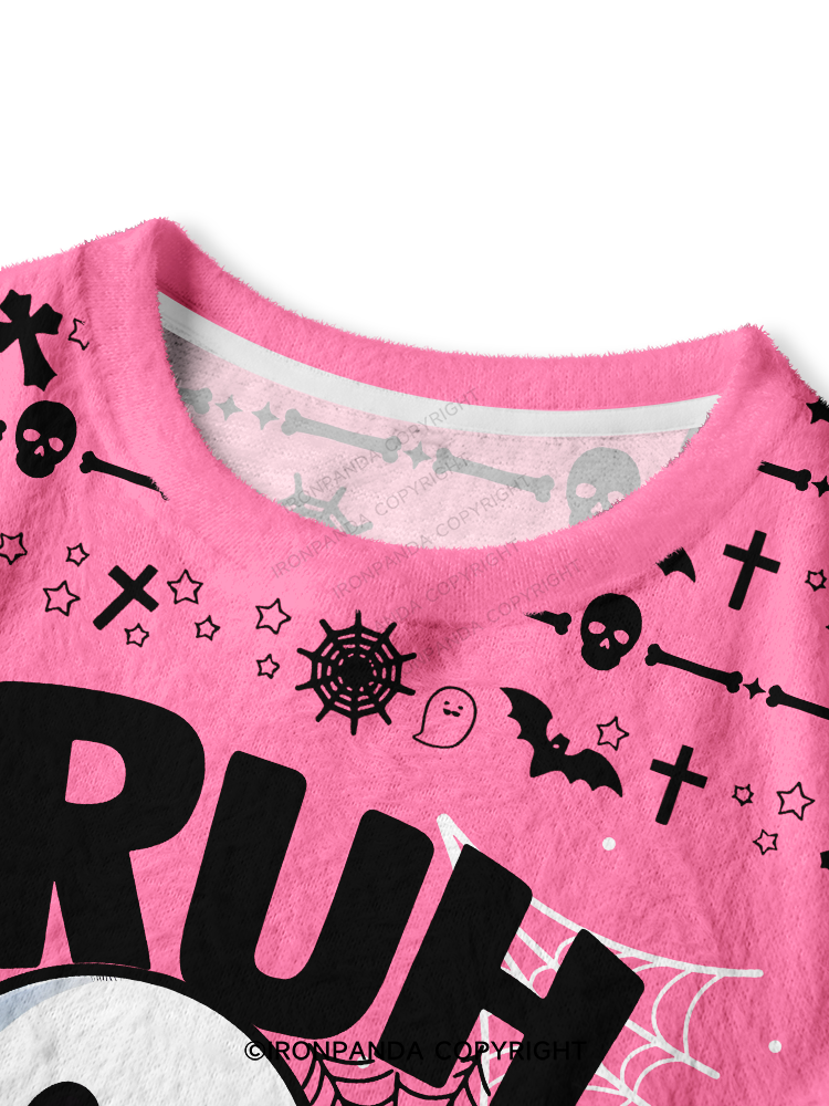 BRUH WEIGHTLIFTIING Crop Ugly Sweater