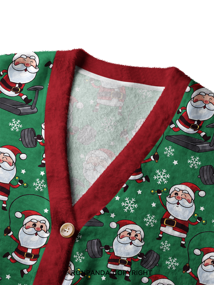 Christmas Workout Ugly Cardigan Sweater