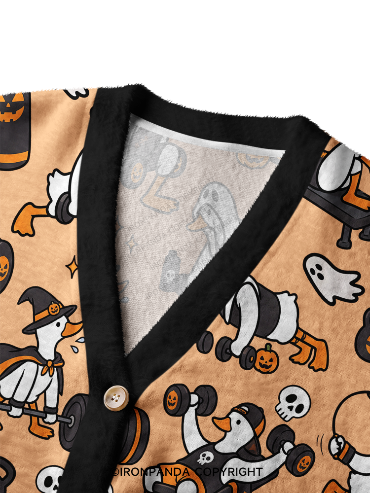 Fitness Goose Ugly Cardigan Sweater