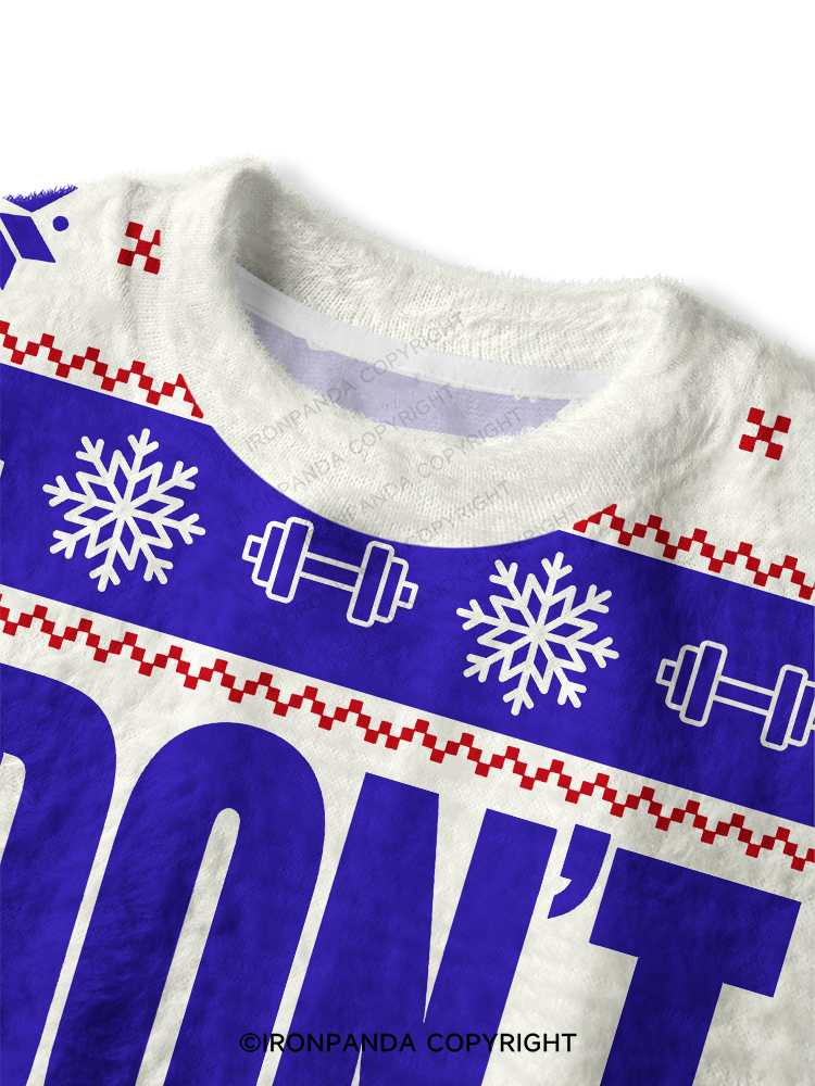 DON'T HASSLE ME I’M LOCAL Fuzzy Fleece Crop Sweater