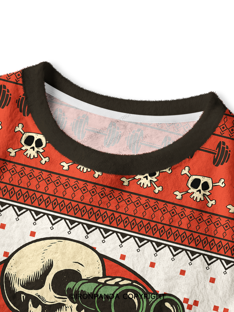 OH, LOOK! NOBODY GIVES A SHIT Crop Ugly Sweater