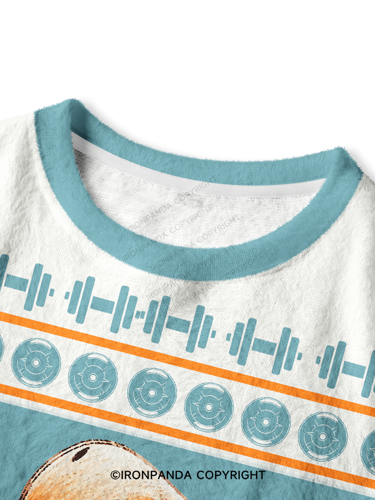 Dino-Sore After Workout Crop Ugly Sweater