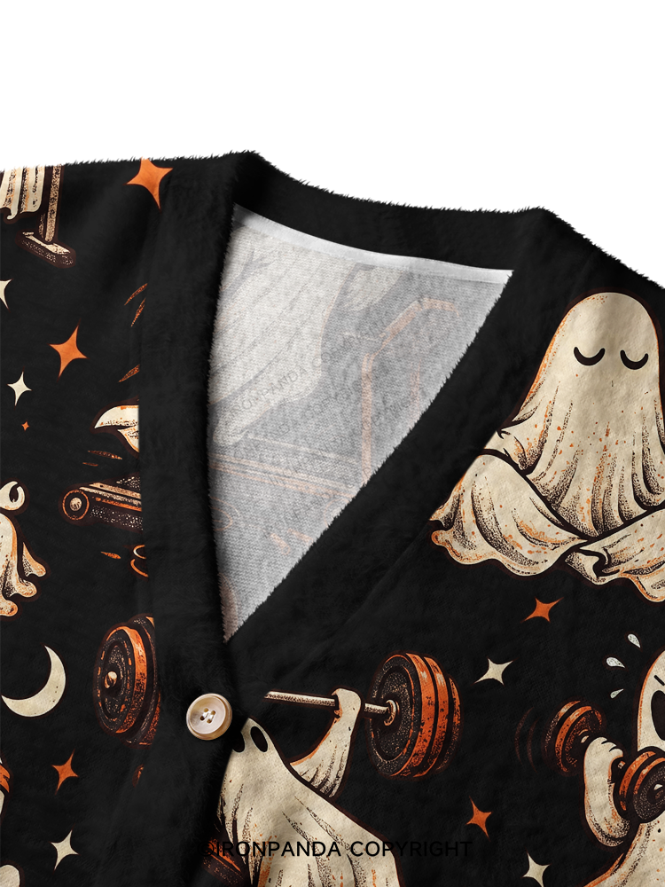 Ghost Workout Ugly Cardigan Sweater
