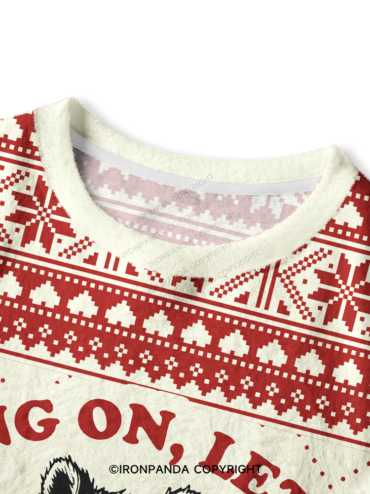 HANG ON, LET ME OVERTHINK THIS Crop Ugly Sweater