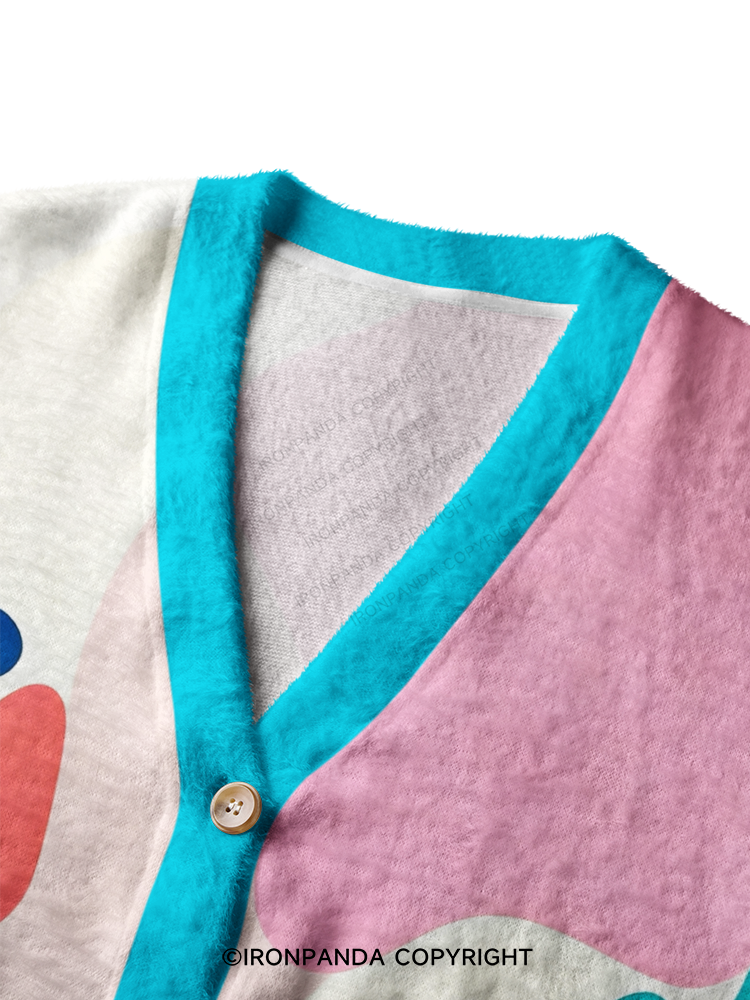 DOPAMINE DUMBBELL PARTY Ugly Cardigan Sweater