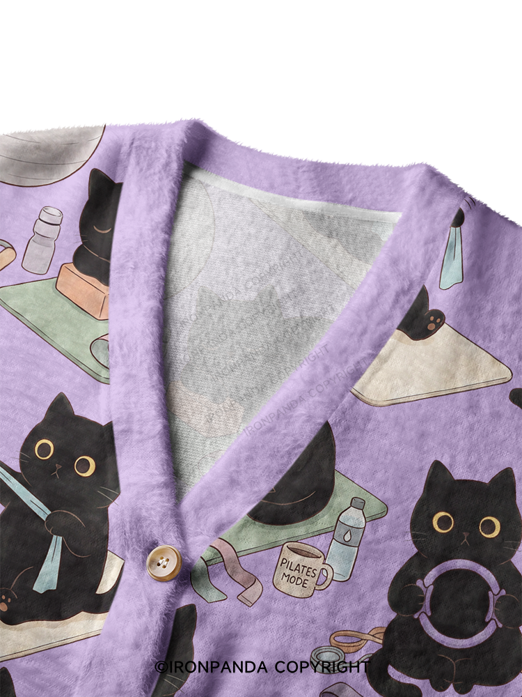 CAT HOME WORKOUT DIARY Ugly Cardigan Sweater