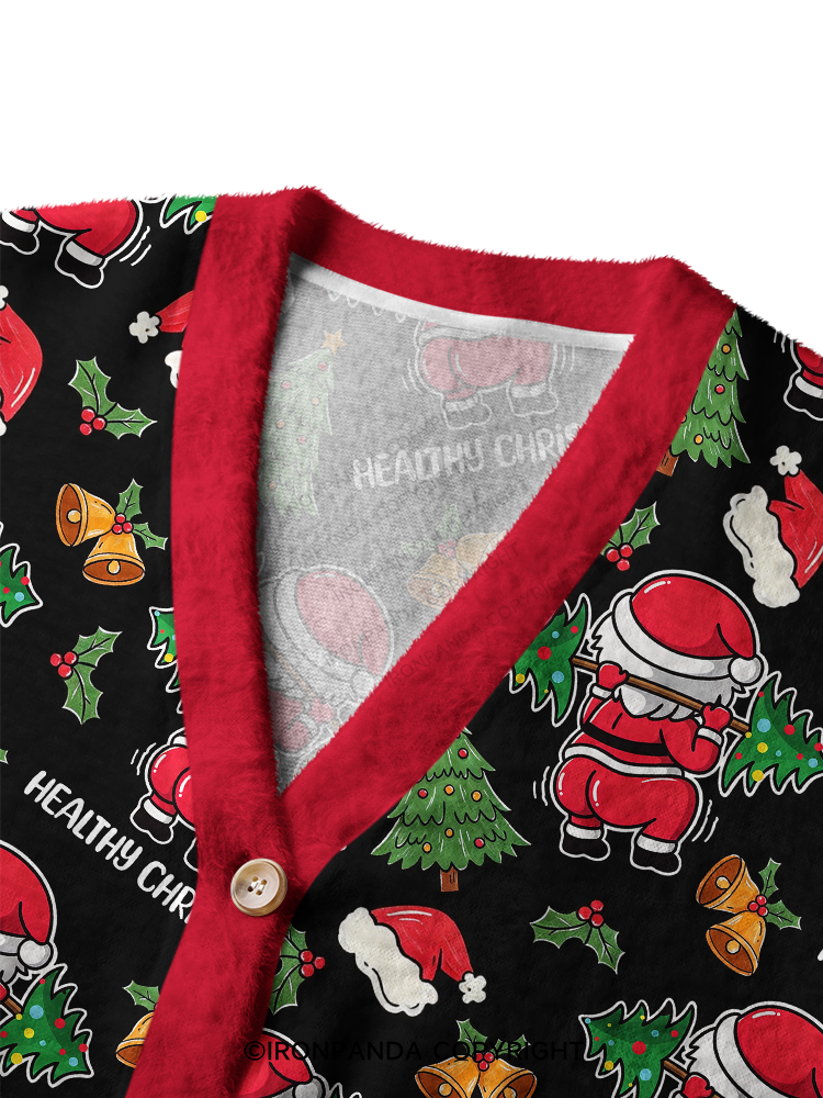 Healthy Christmas Ugly Cardigan Sweater