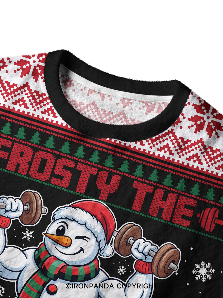 Frosty Swoleman Ugly Fuzzy Fleece Sweater