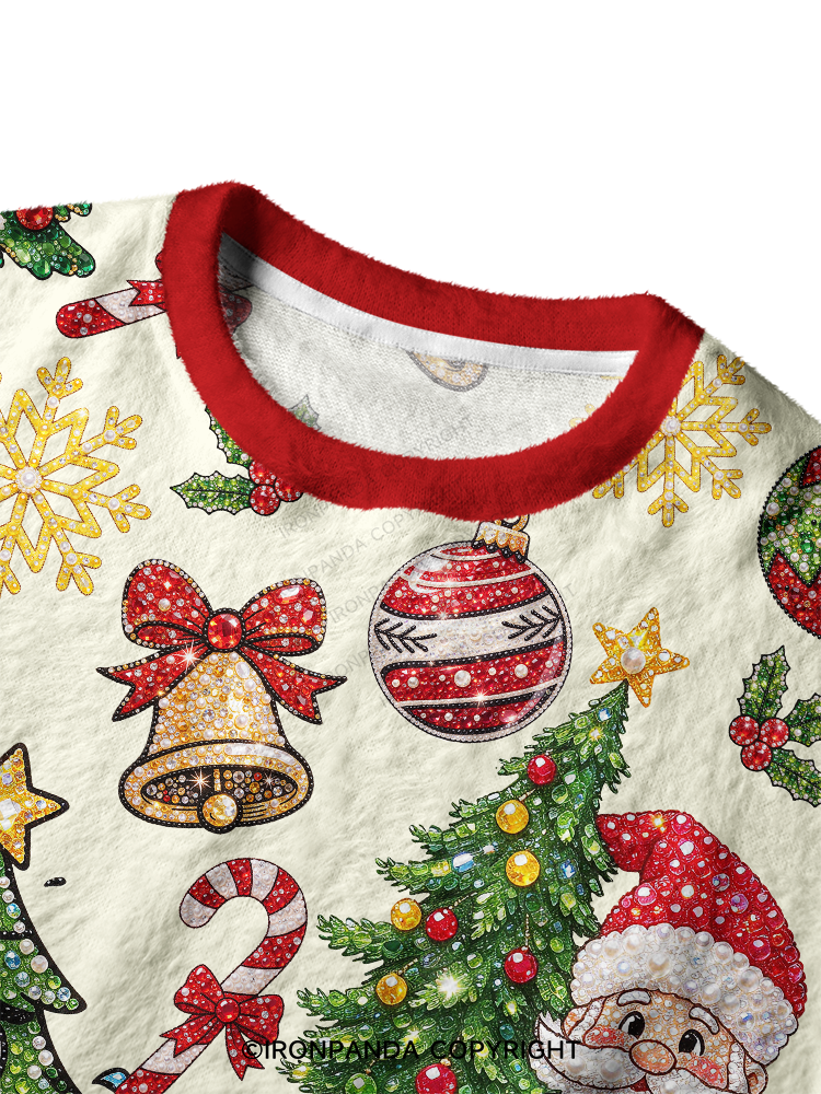 FITNESS SANTA'S CHRISTMAS SEASON Ugly Fuzzy Fleece Sweater