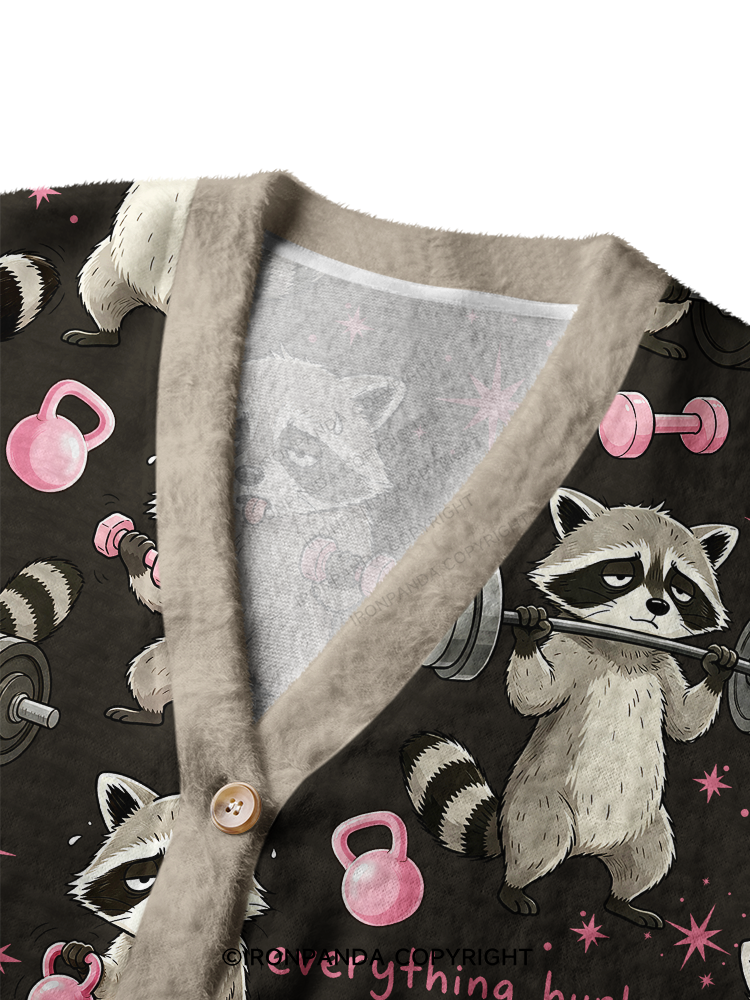 Everything Hurts And I‘m Hungry Ugly Cardigan Sweater