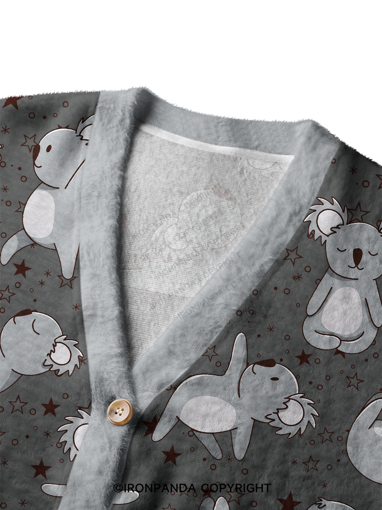 YOGA KOALAS Crop Ugly Cardigan Sweater