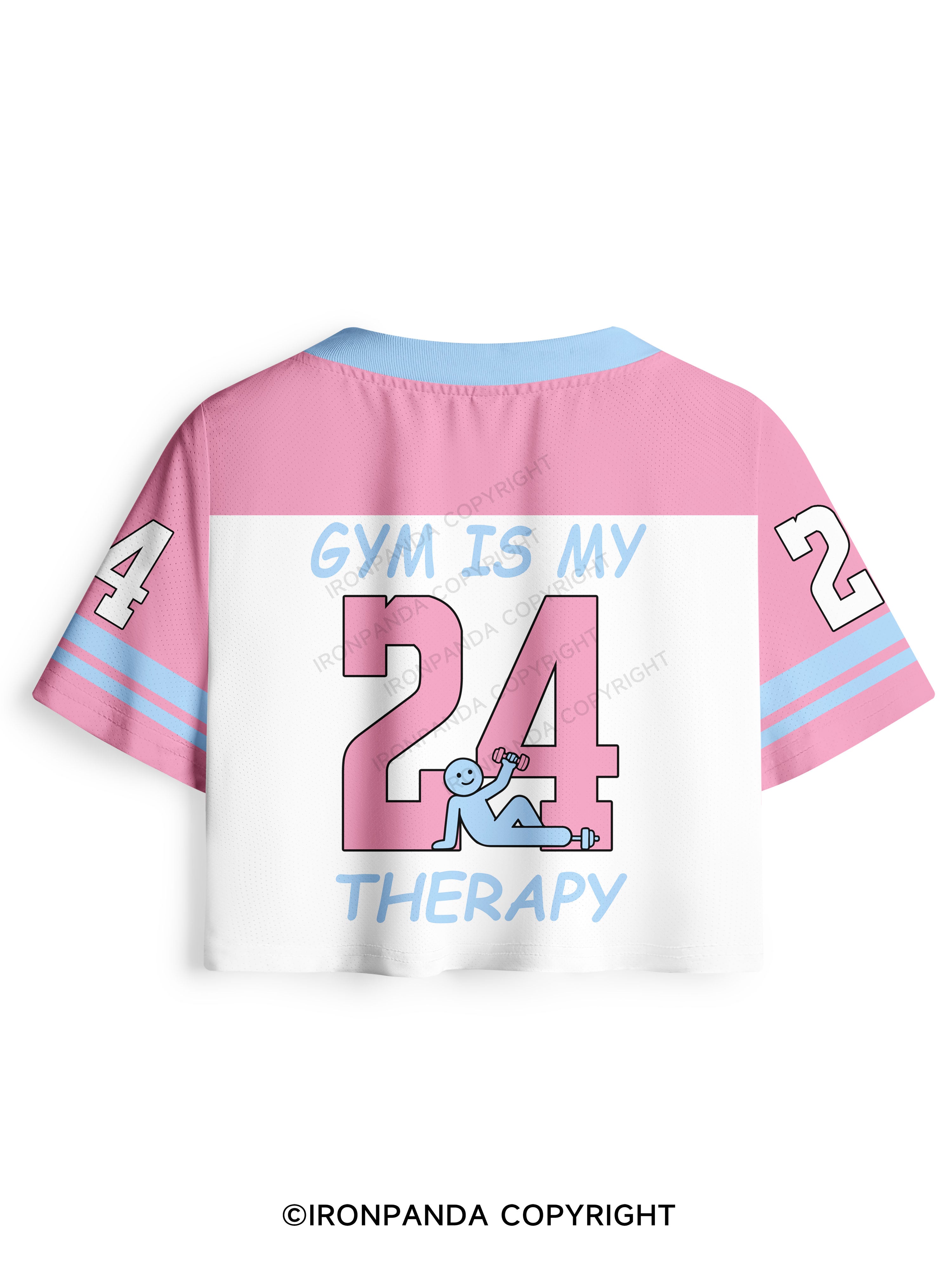 GYM IS MY THERAPY CUTE Pro Mesh Jersey