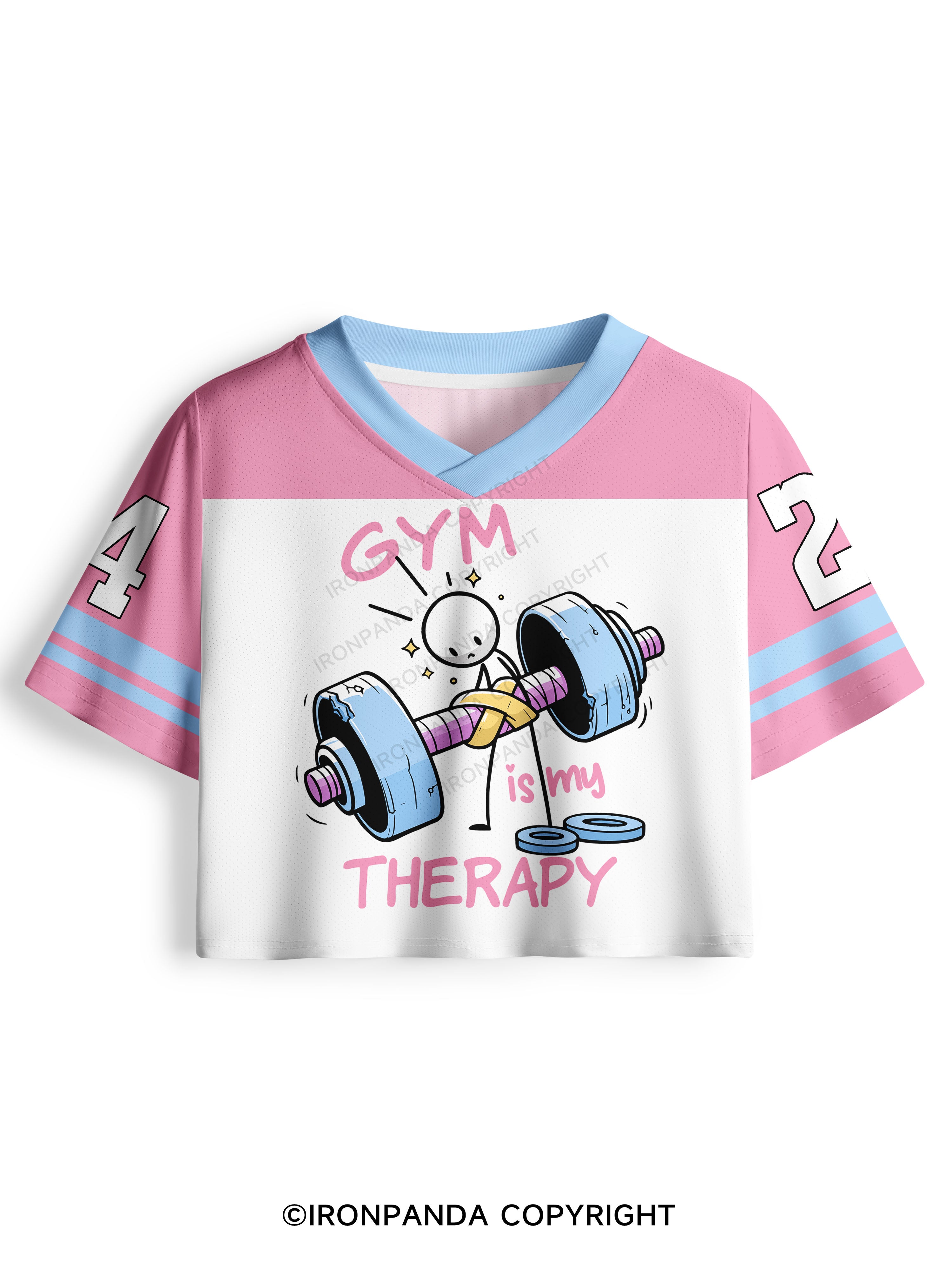 GYM IS MY THERAPY CUTE Pro Mesh Jersey