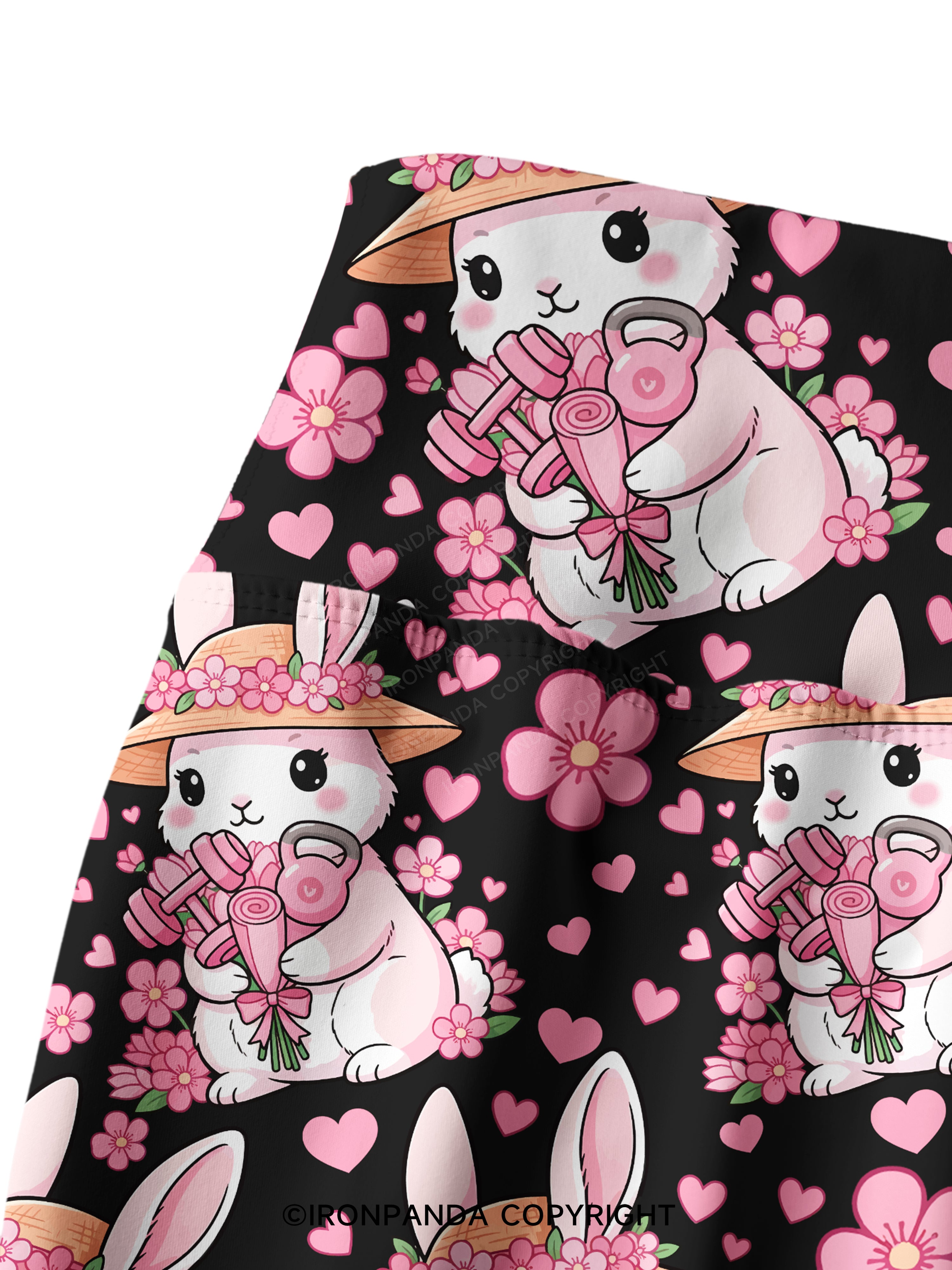 Bunny Gains Printed Yoga Pants