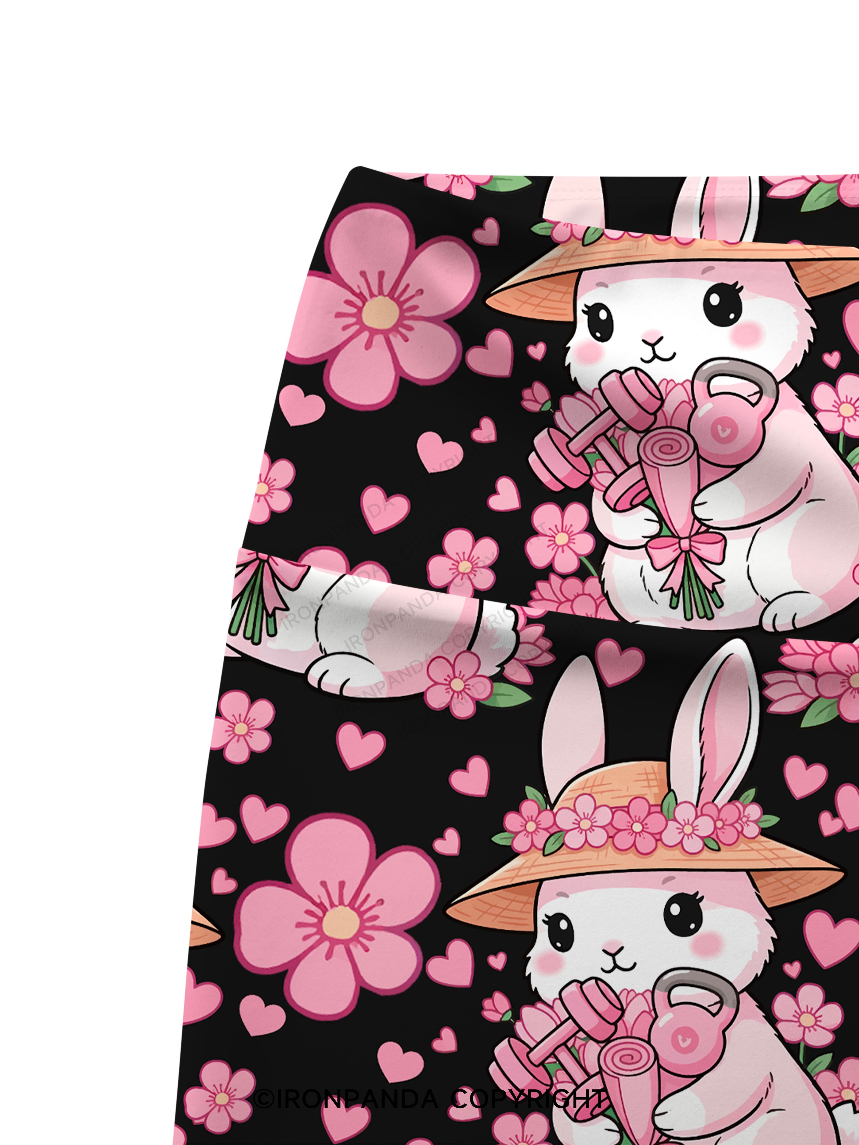 Bunny Gains Printed Yoga Cycling Shorts