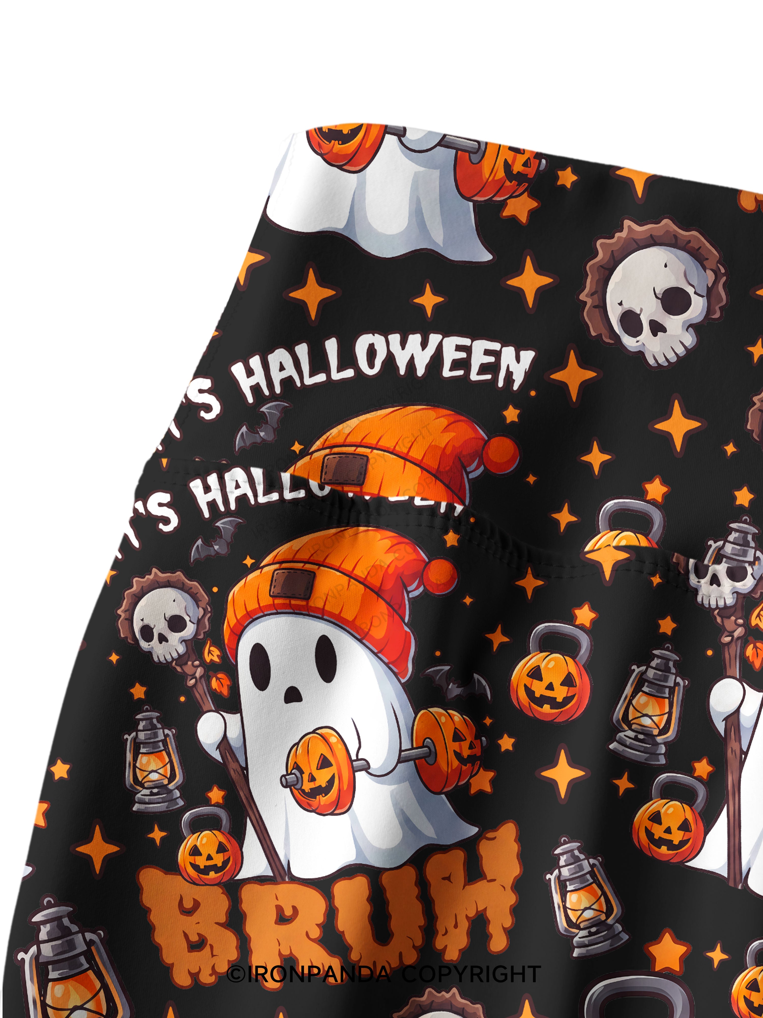 IT'S HALLOWEEN BRUH Printed Yoga Pants