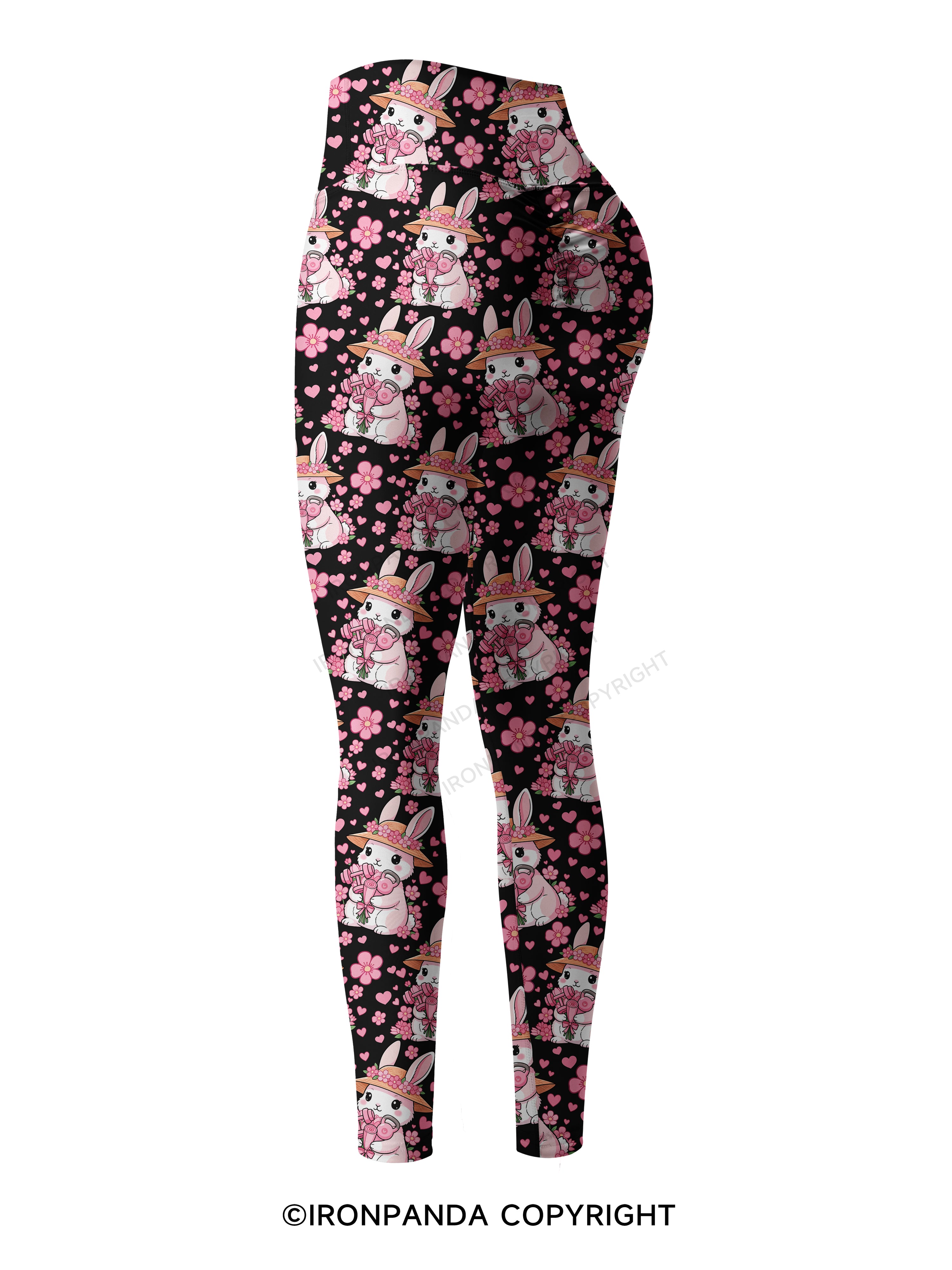 Bunny Gains Printed Yoga Pants