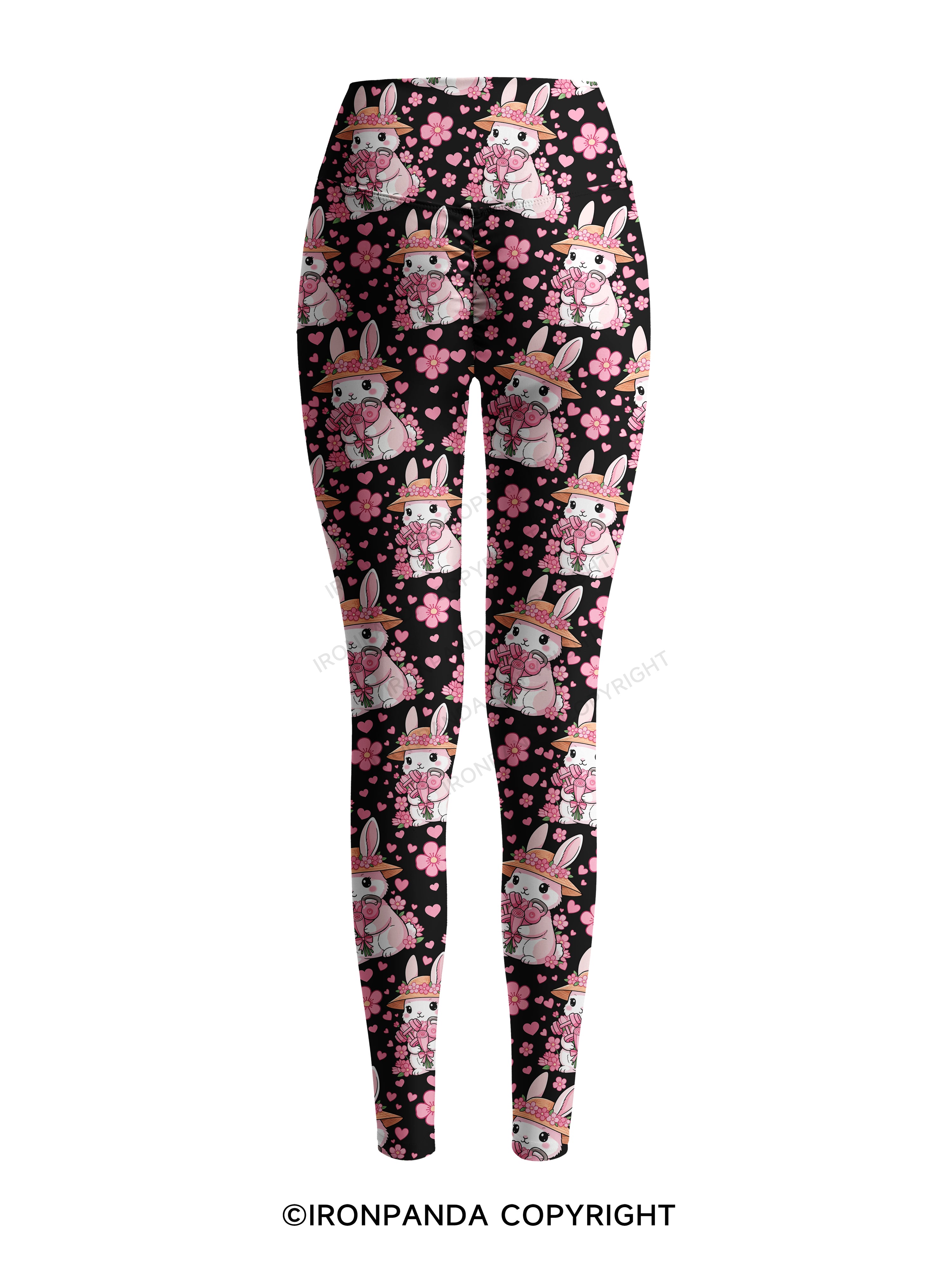 Bunny Gains Printed Yoga Pants