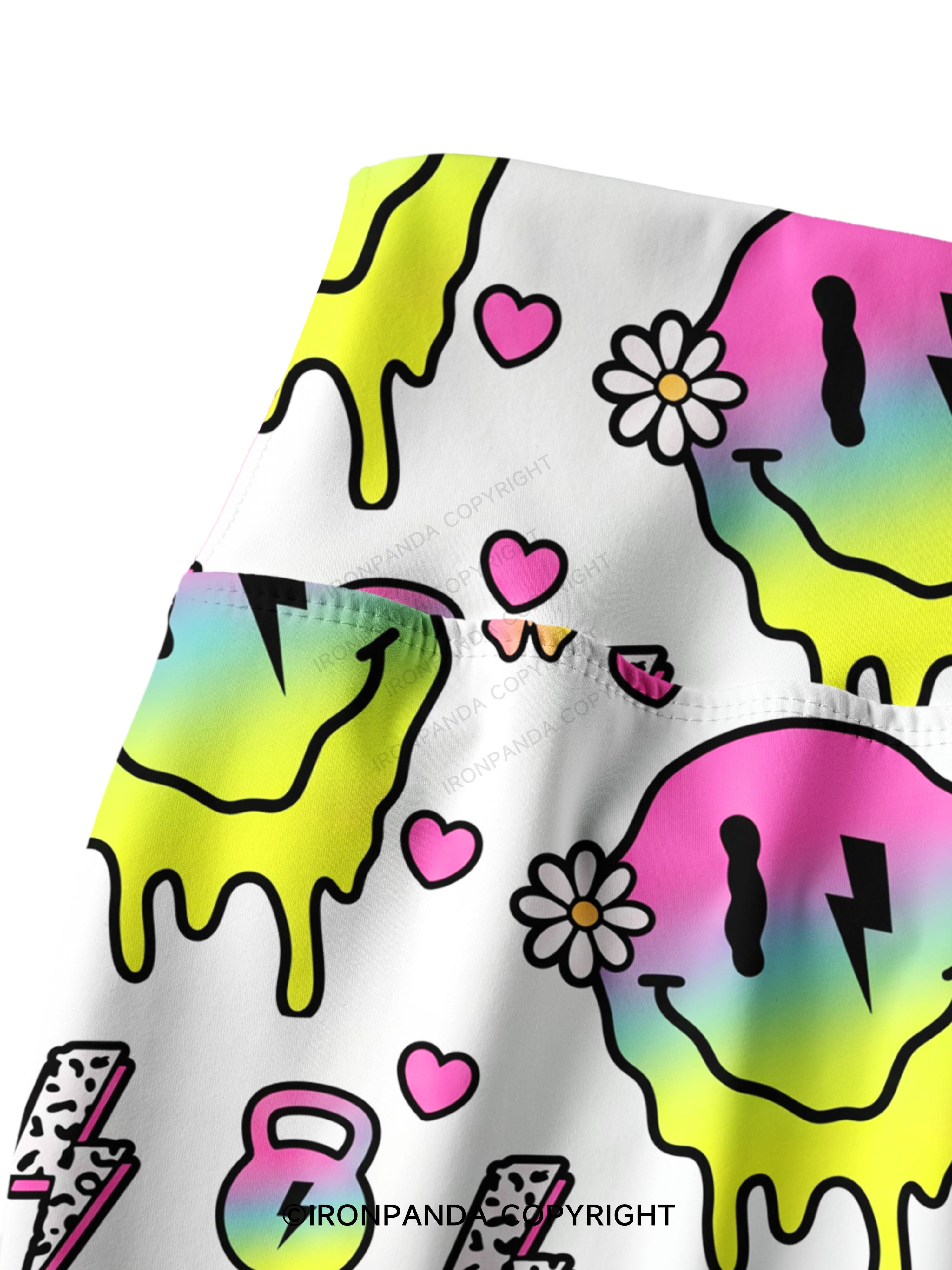Melty Kettlebell Smile Printed Yoga Pants