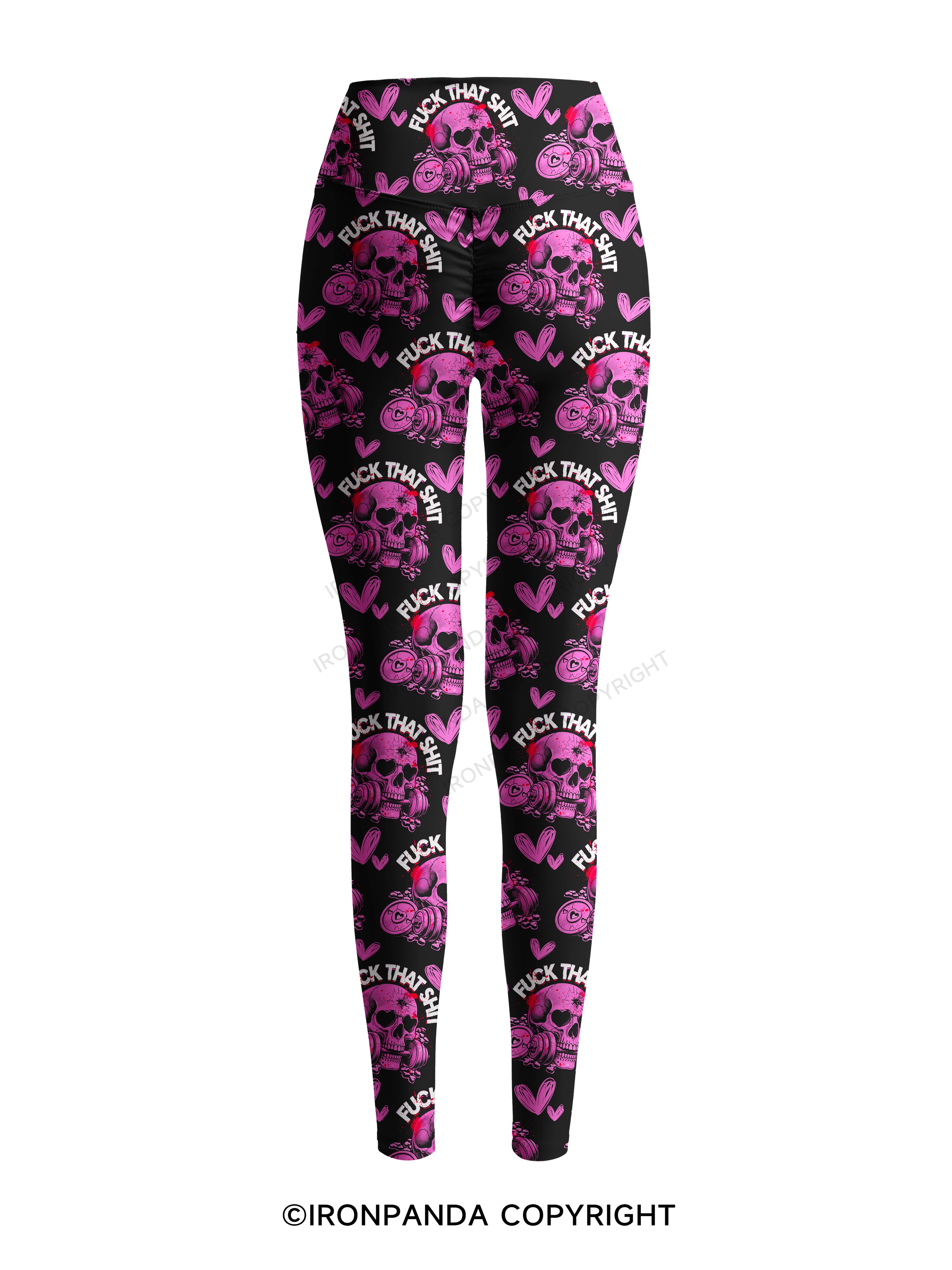 FUCK THAT SHIT Printed Yoga Pants