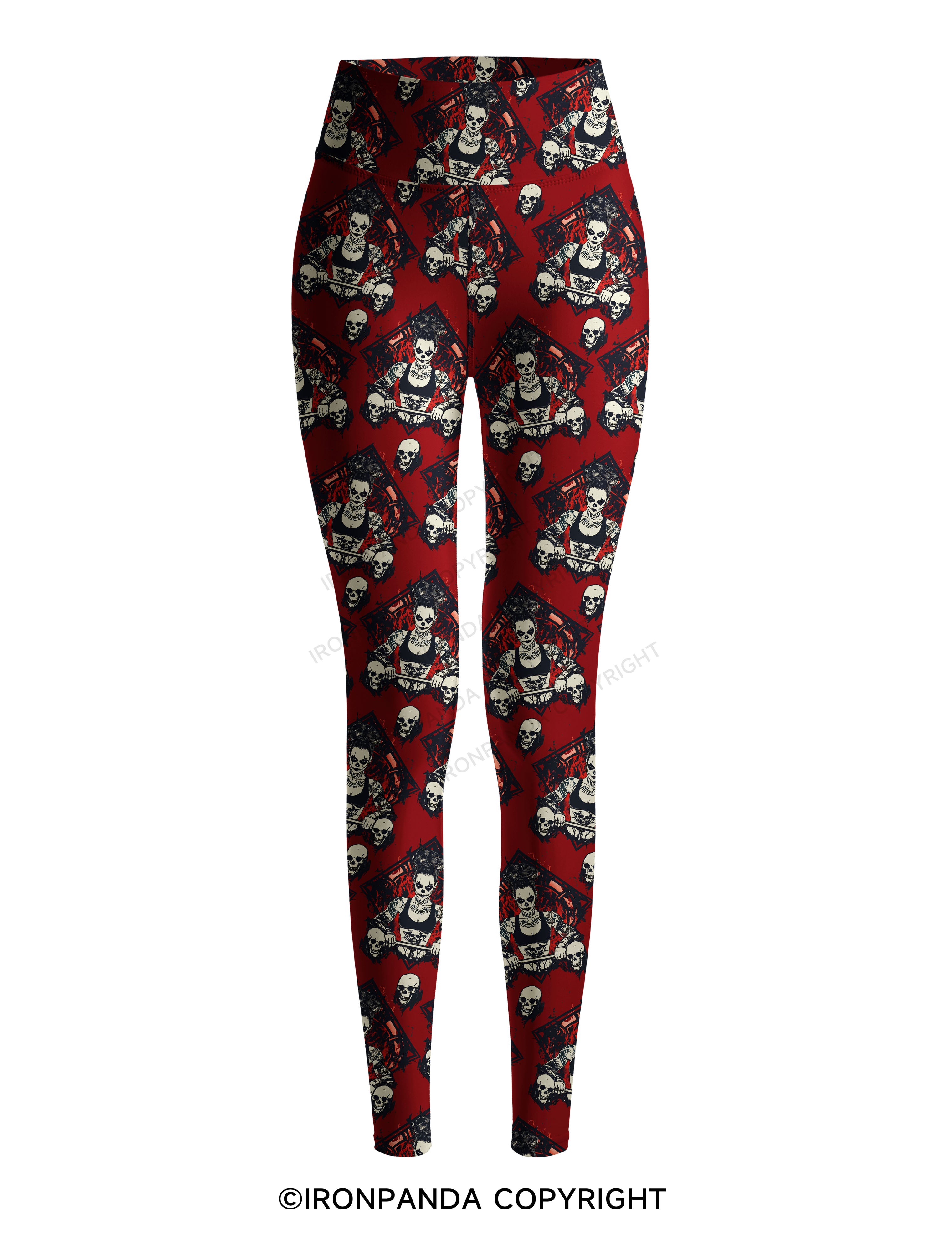 HEAVY LIFTS, DARK VIBES Printed Yoga Pants