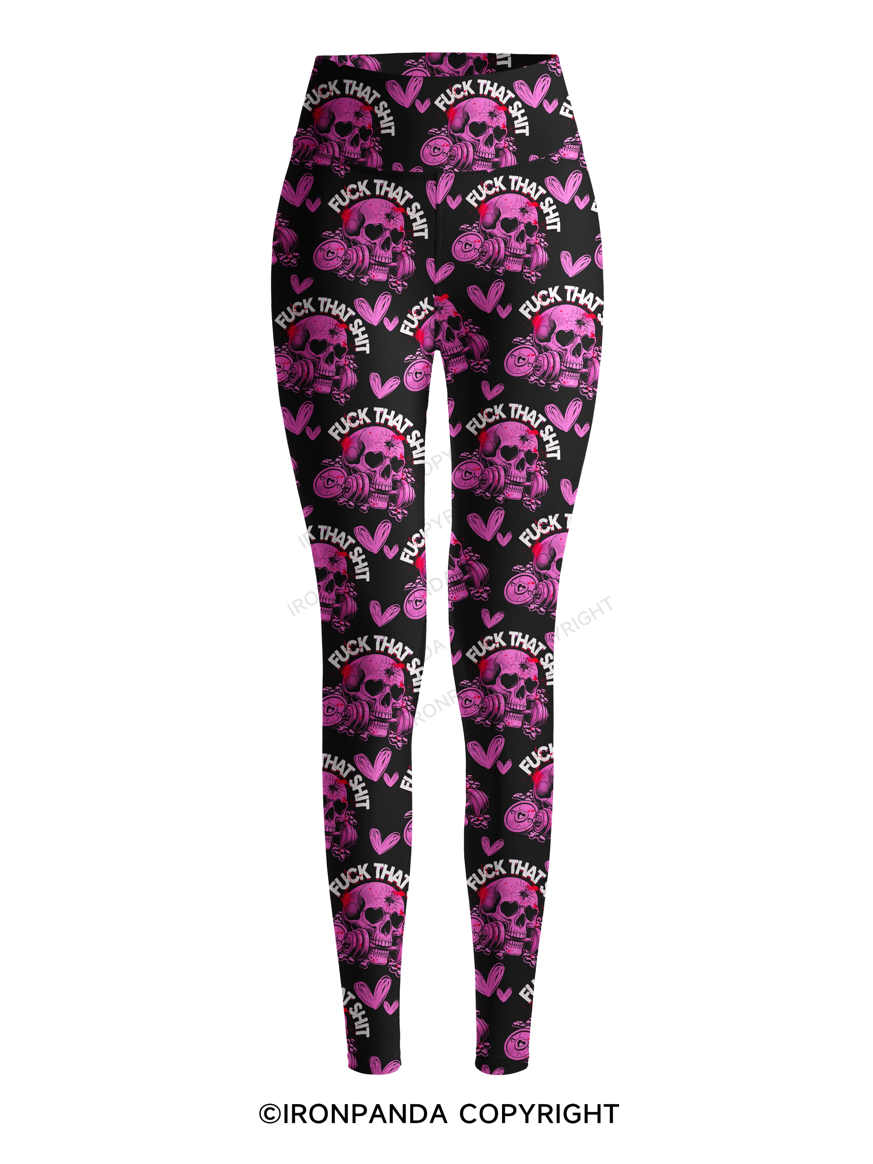 FUCK THAT SHIT Printed Yoga Pants
