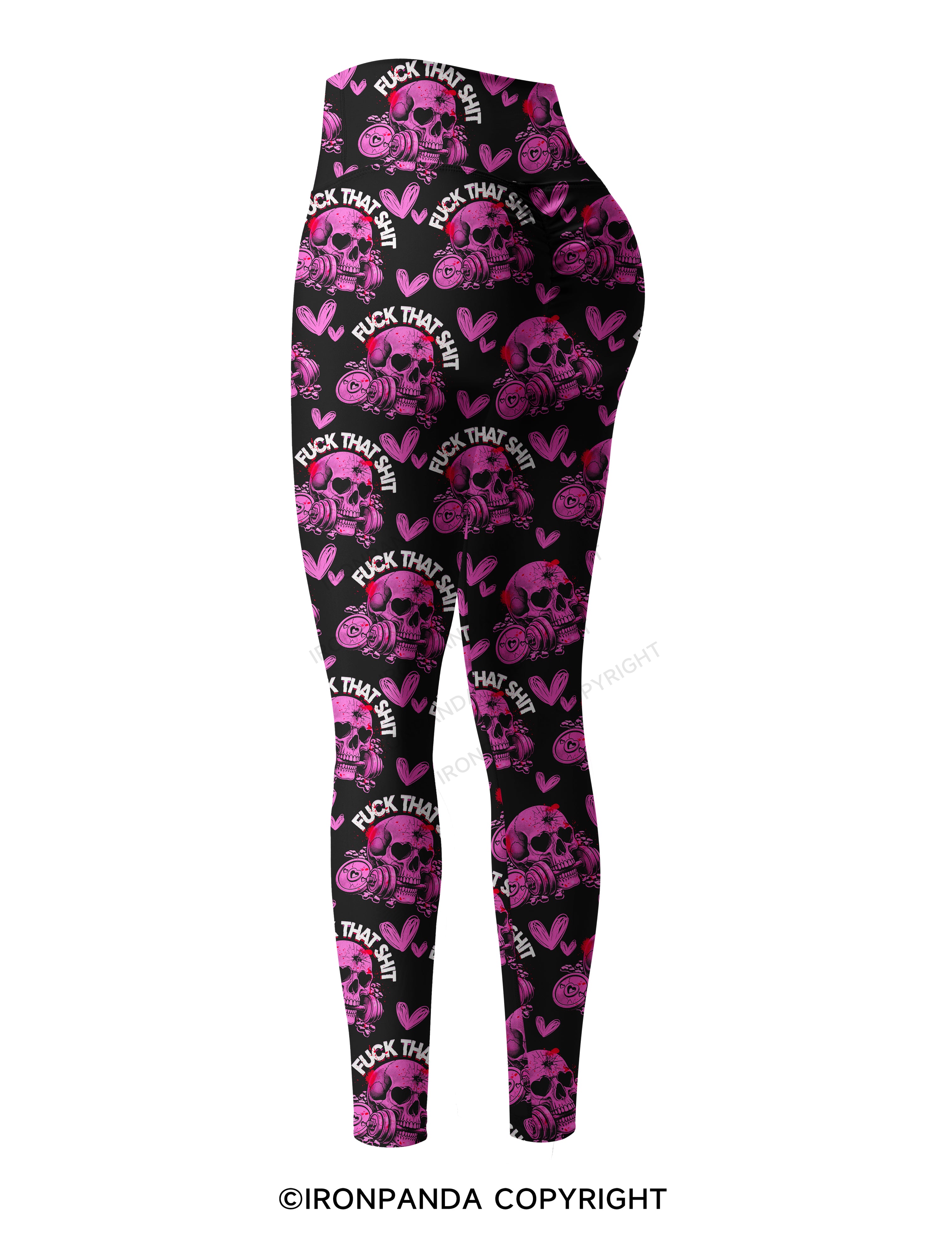 FUCK THAT SHIT Printed Yoga Pants