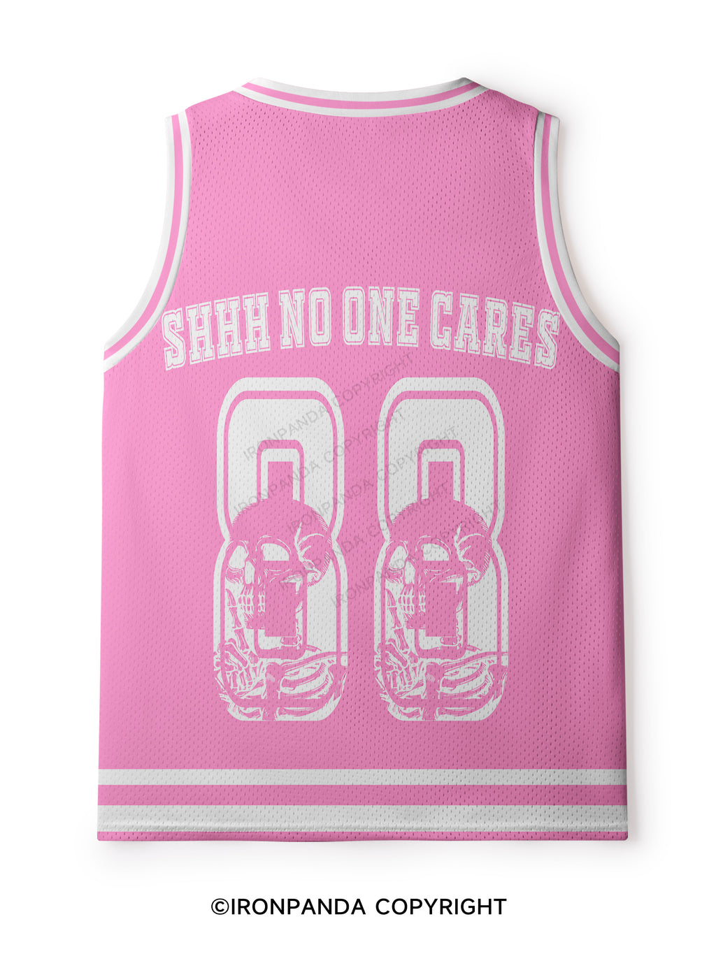 SHHH NO ONE CARES Mesh Tank Top