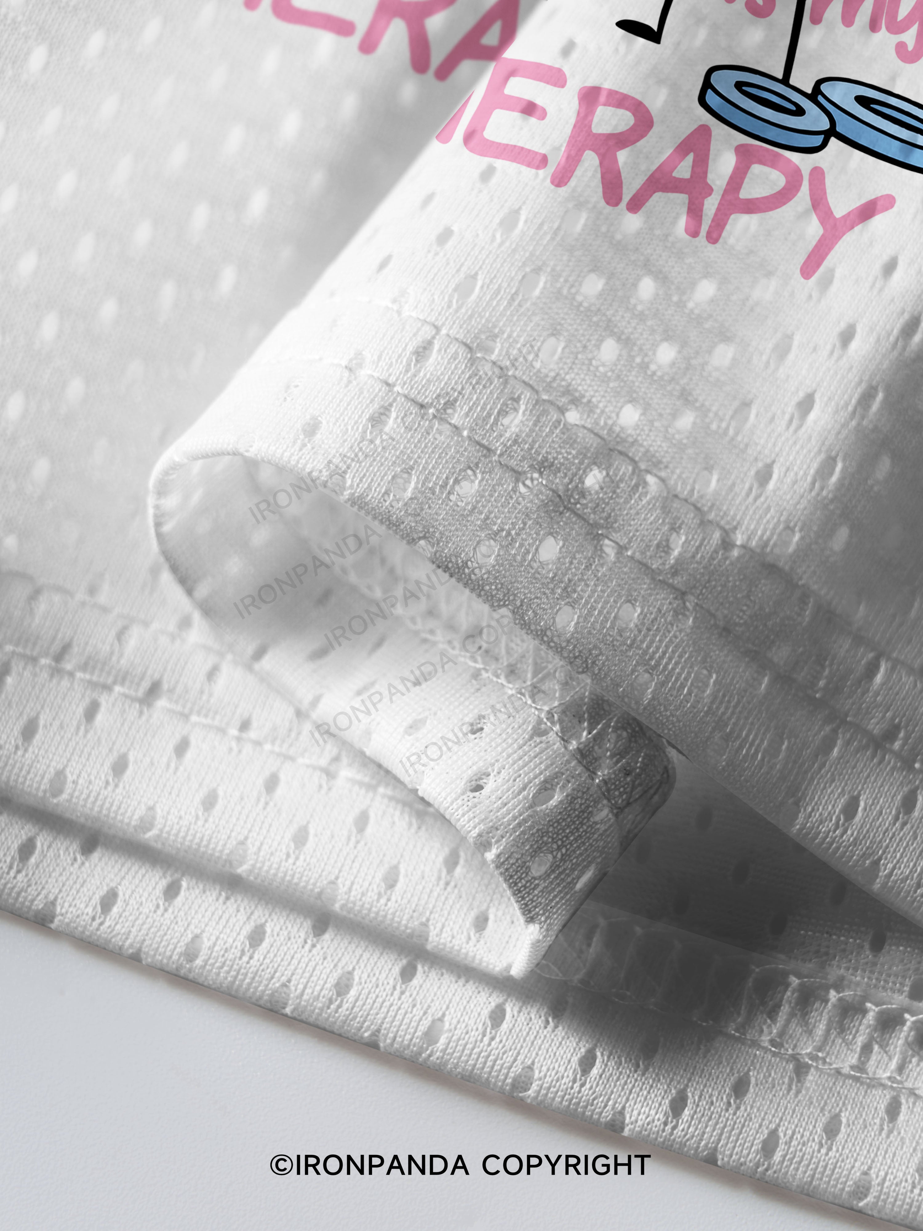 GYM IS MY THERAPY CUTE Mesh Jersey