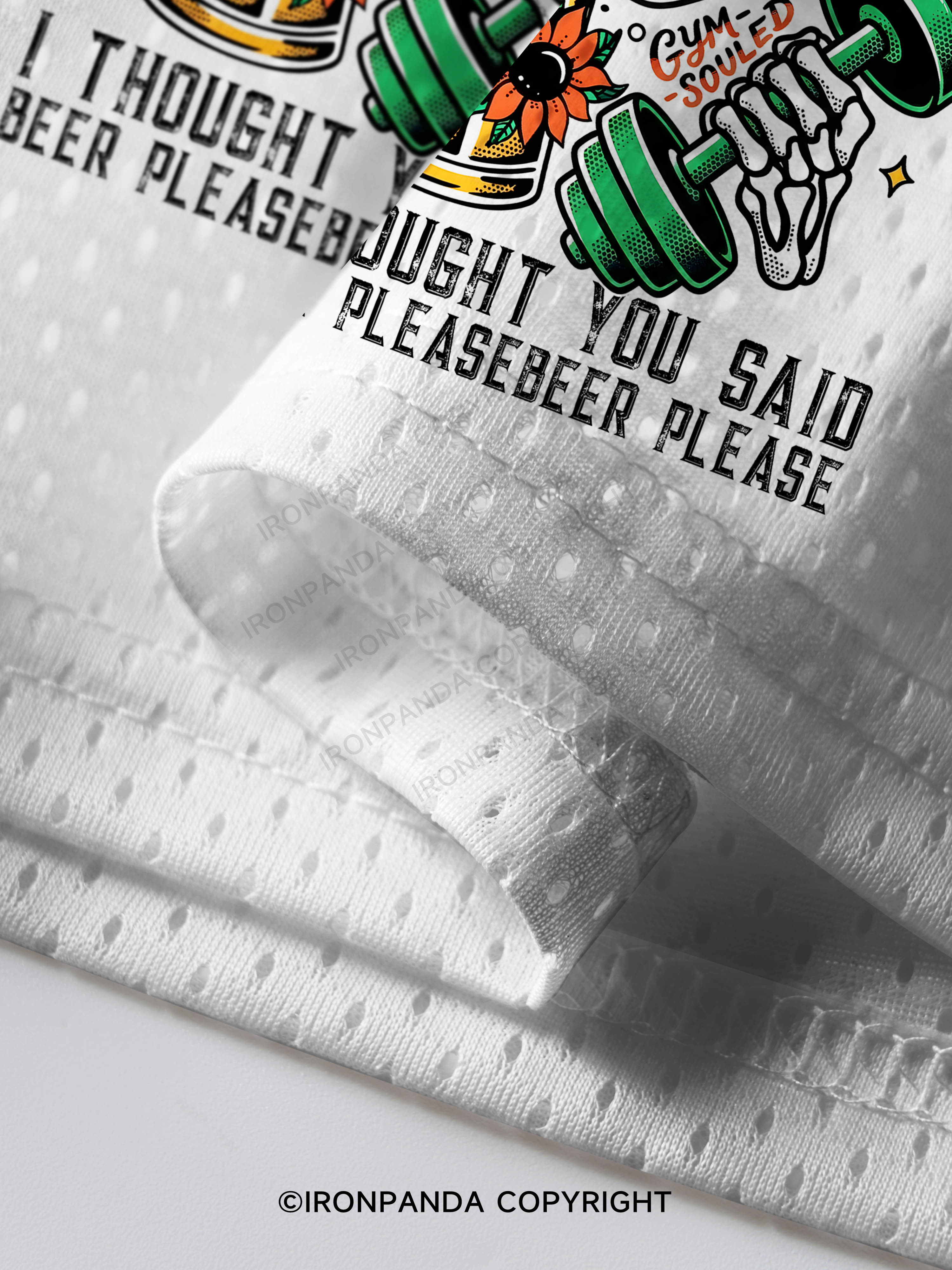 BURPEES ？I THOUGHT YOU SAID BEER PLEASE Mesh Jersey