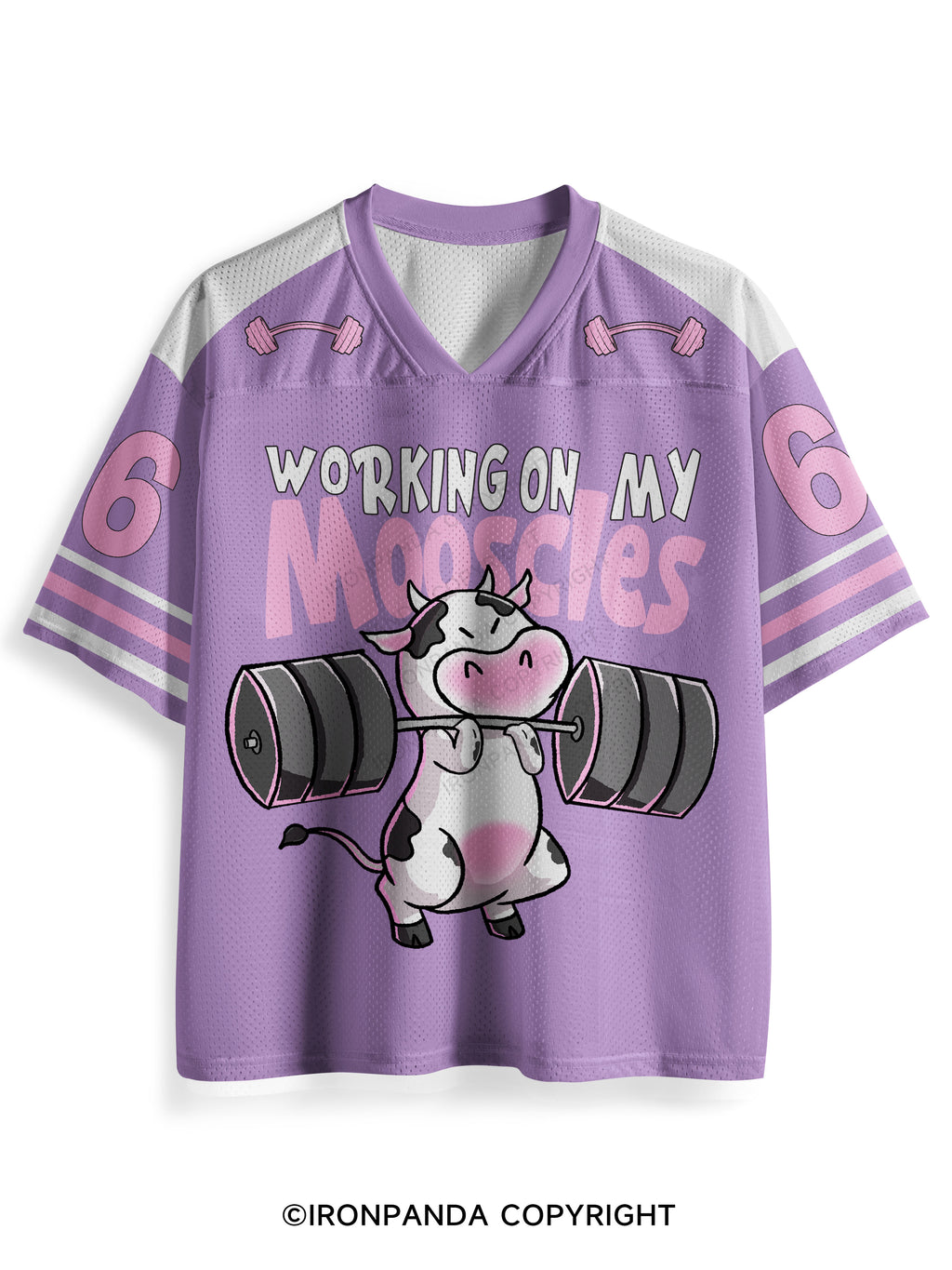WORKING ON MY MOOSCLES Mesh Jersey