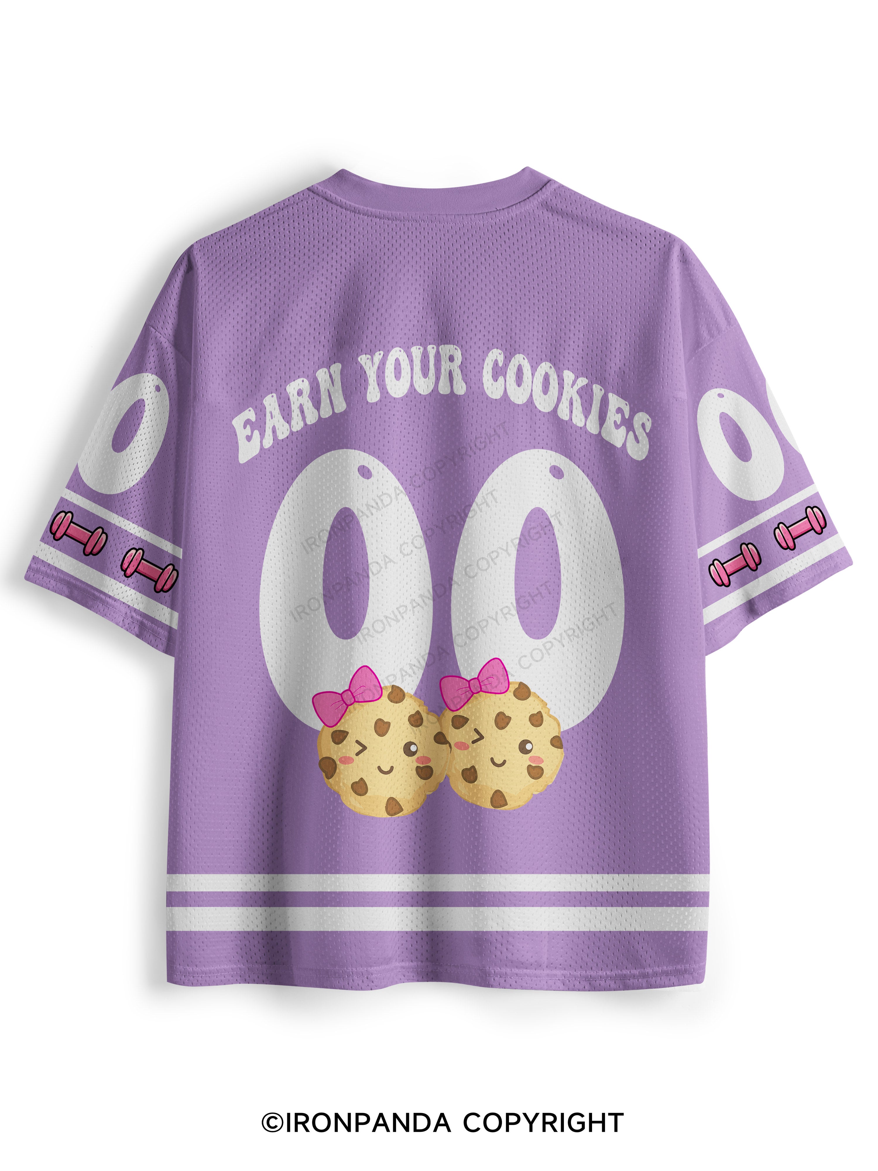 I Workout So I Can Eat Cookies Mesh Jersey