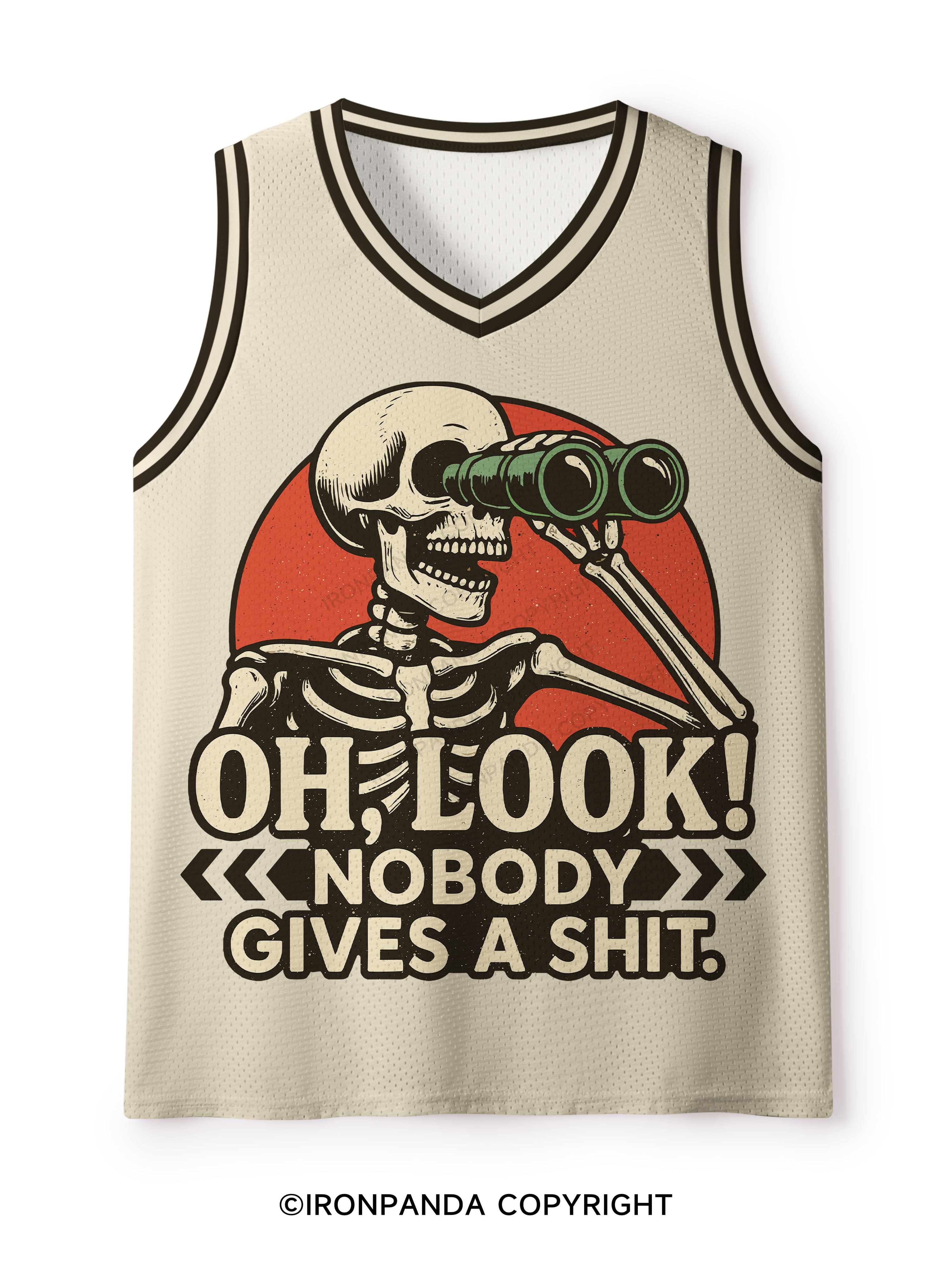 OH, LOOK! NOBODY GIVES A SHIT Mesh Tank Top