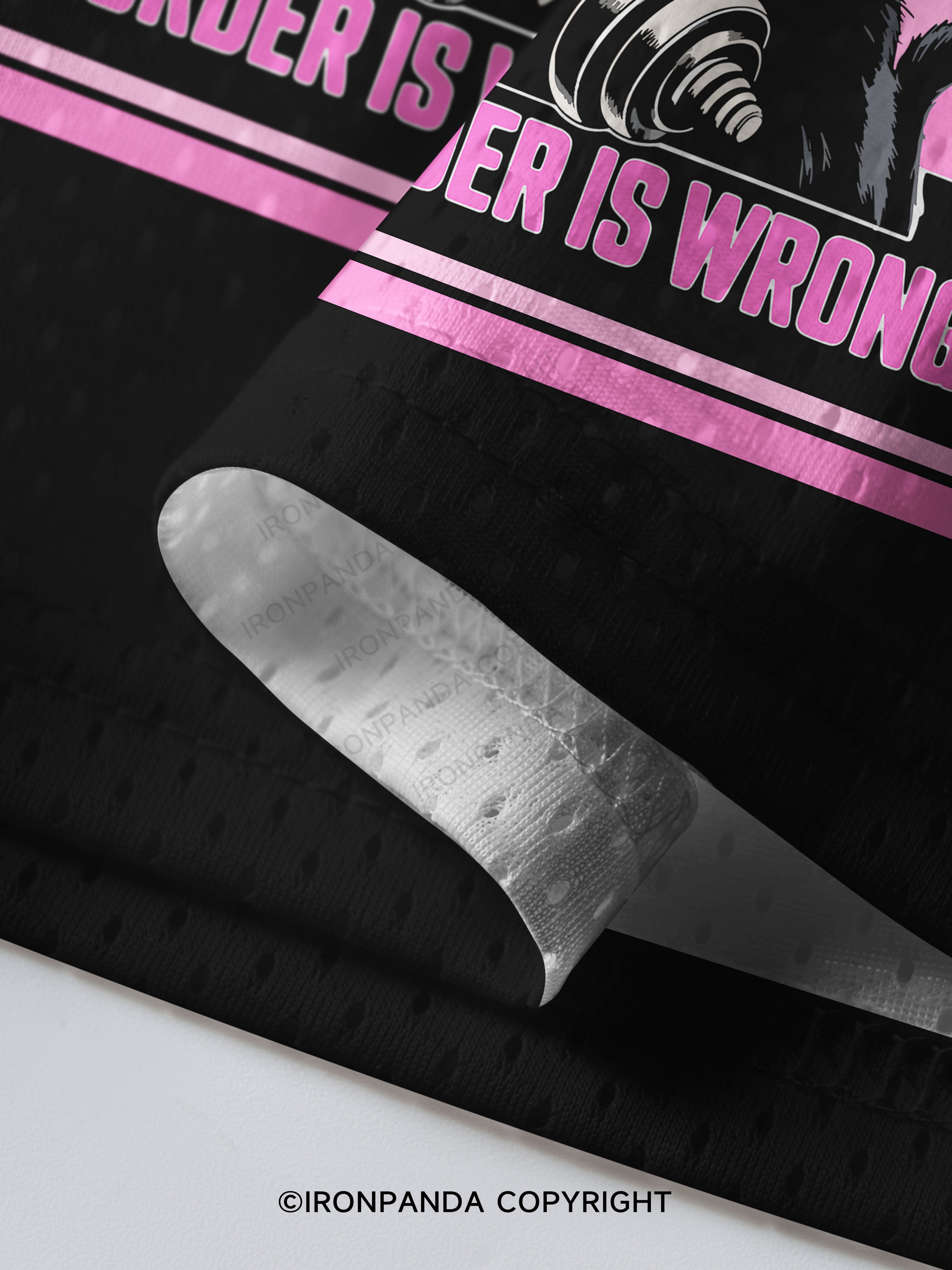 WORKOUT BECAUSE MURDER IS WRONG Mesh Jersey