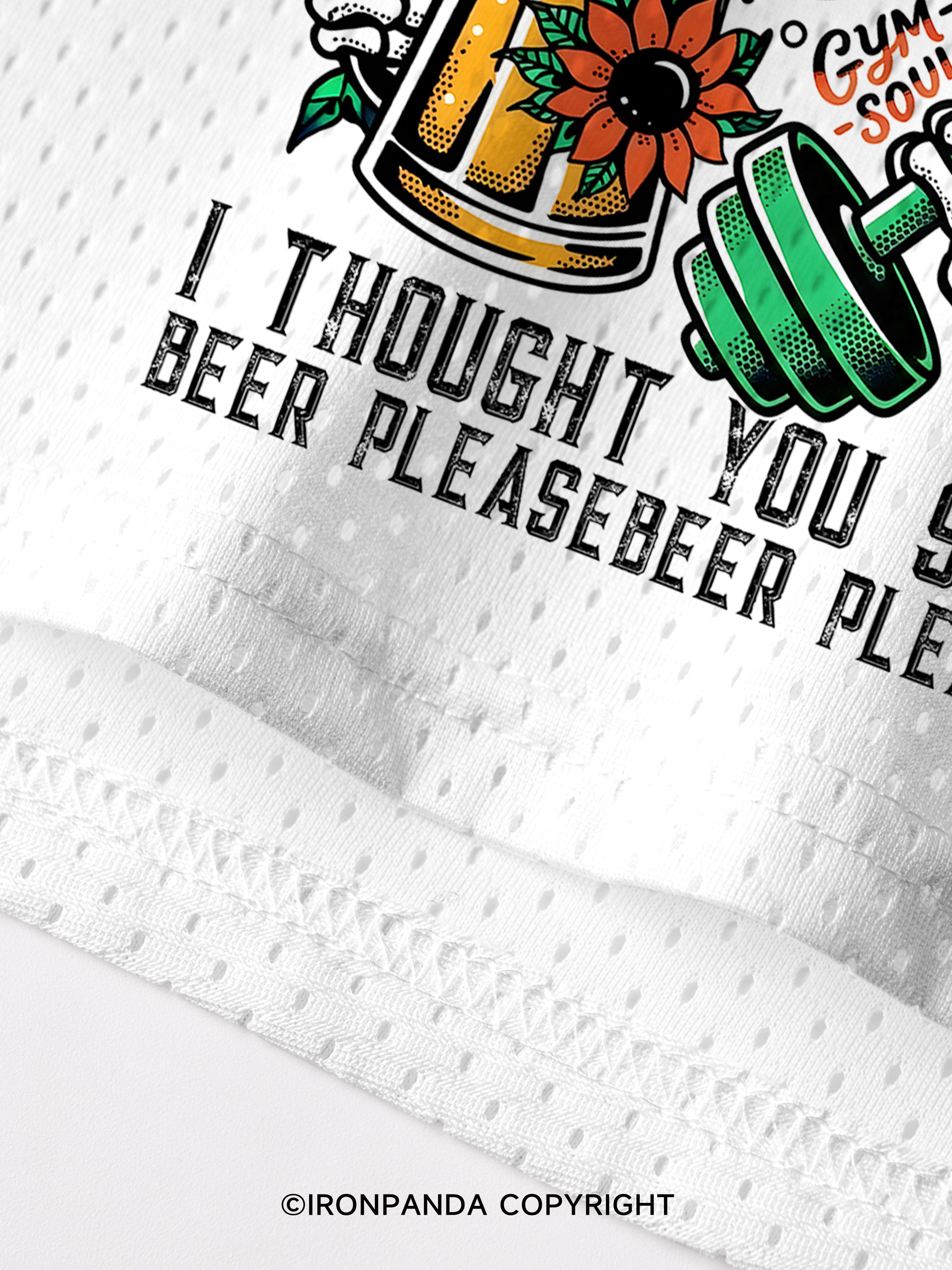 BURPEES ？I THOUGHT YOU SAID BEER PLEASE Mesh Tank Top