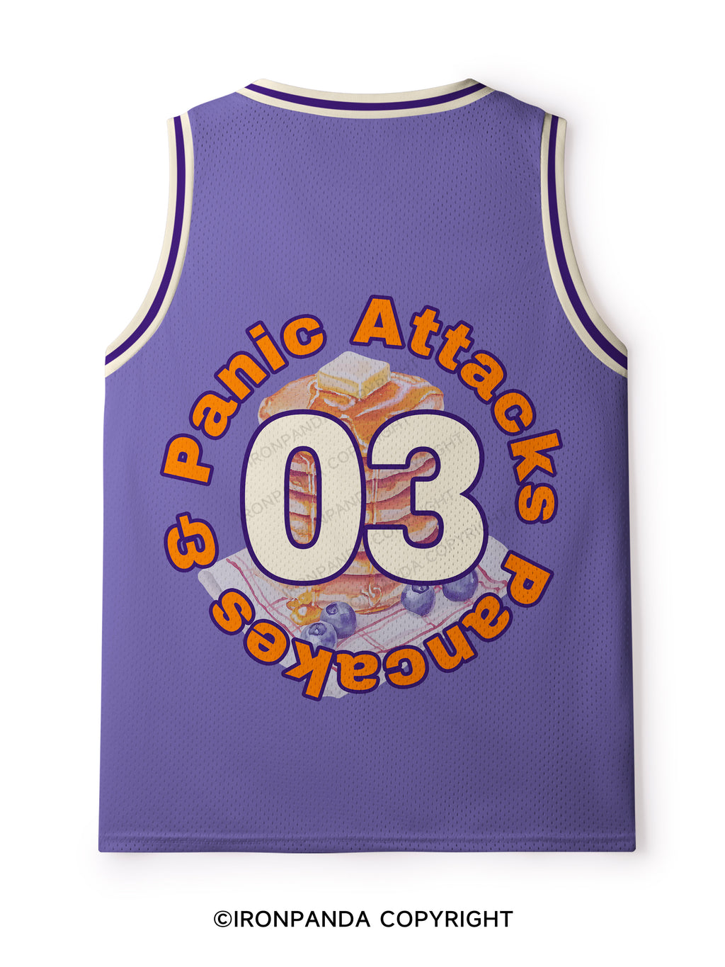 Pancakes & Panic Attacks Mesh Tank Top