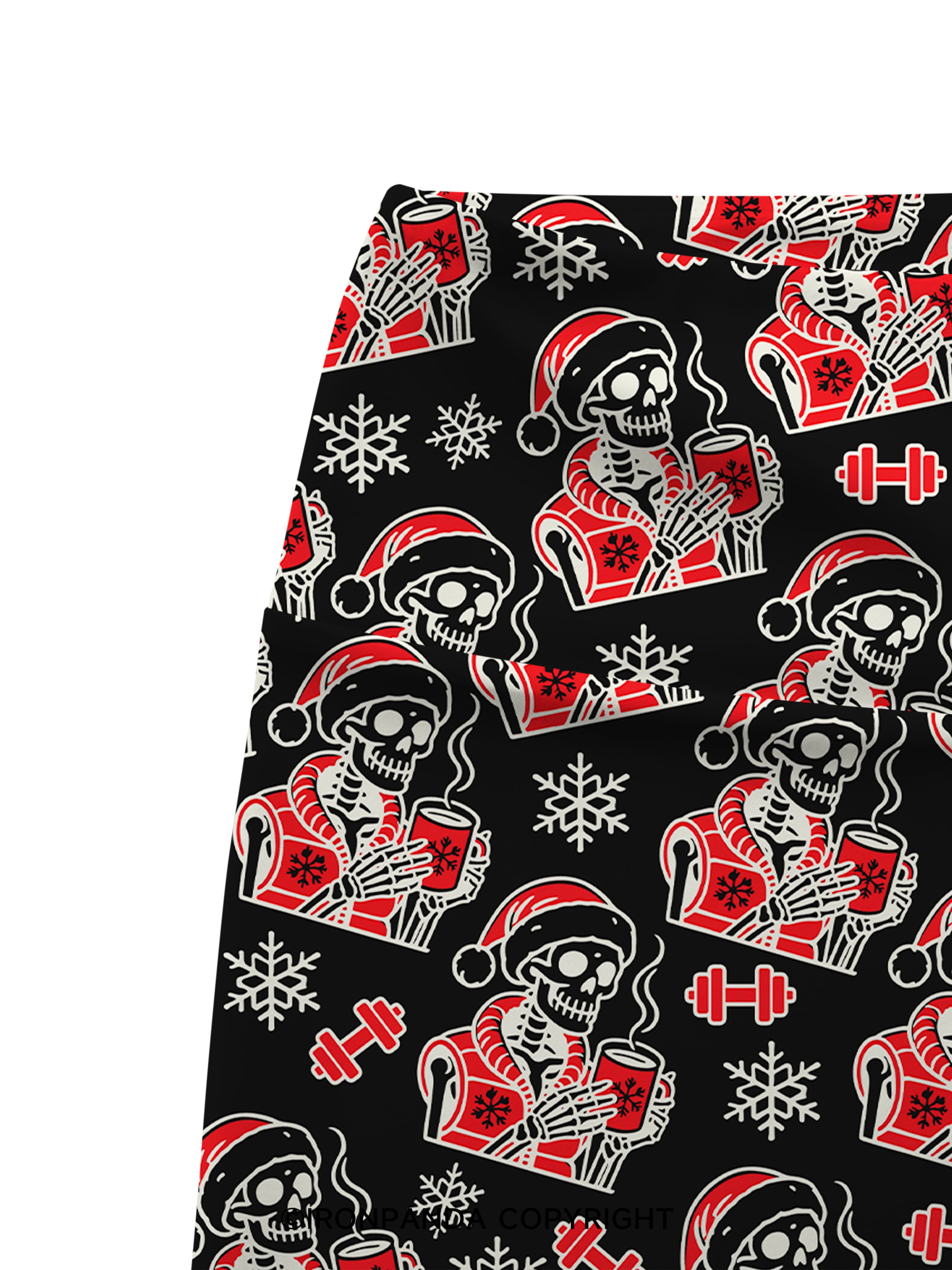 HO HO HOLY SHIT WHAT A YEAR Printed Yoga Cycling Shorts