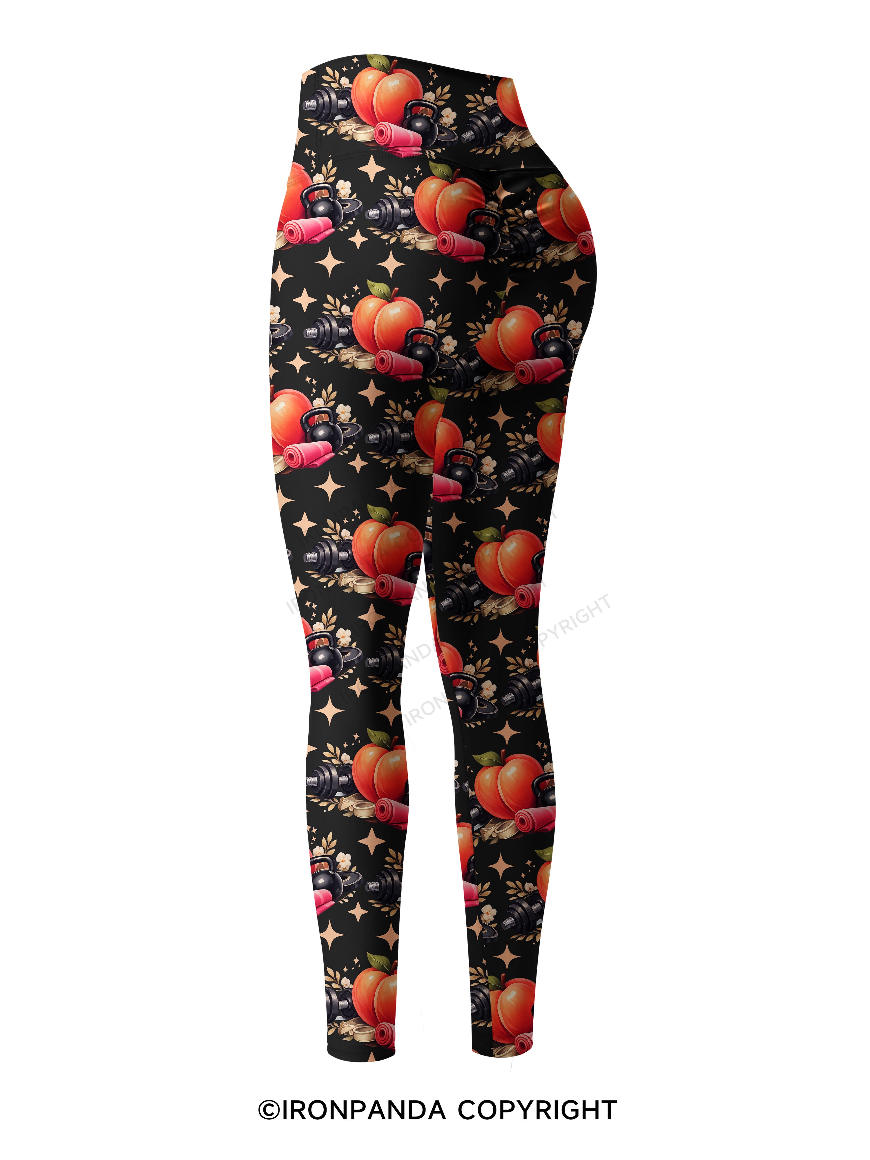 I'M NOT FINE, BUT AT LEAST MY GLUTES ARE Printed Yoga Pants
