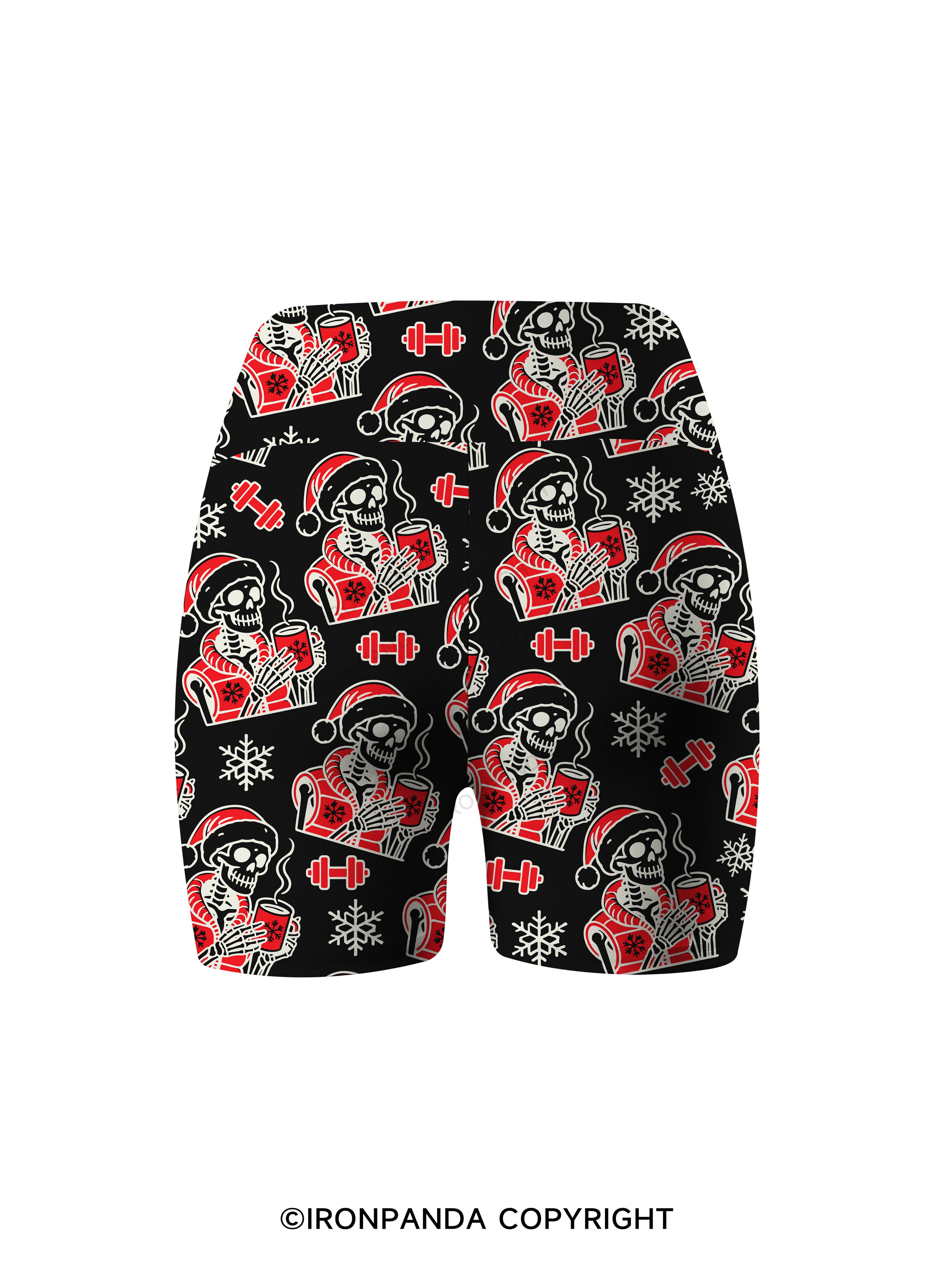 HO HO HOLY SHIT WHAT A YEAR Printed Yoga Cycling Shorts