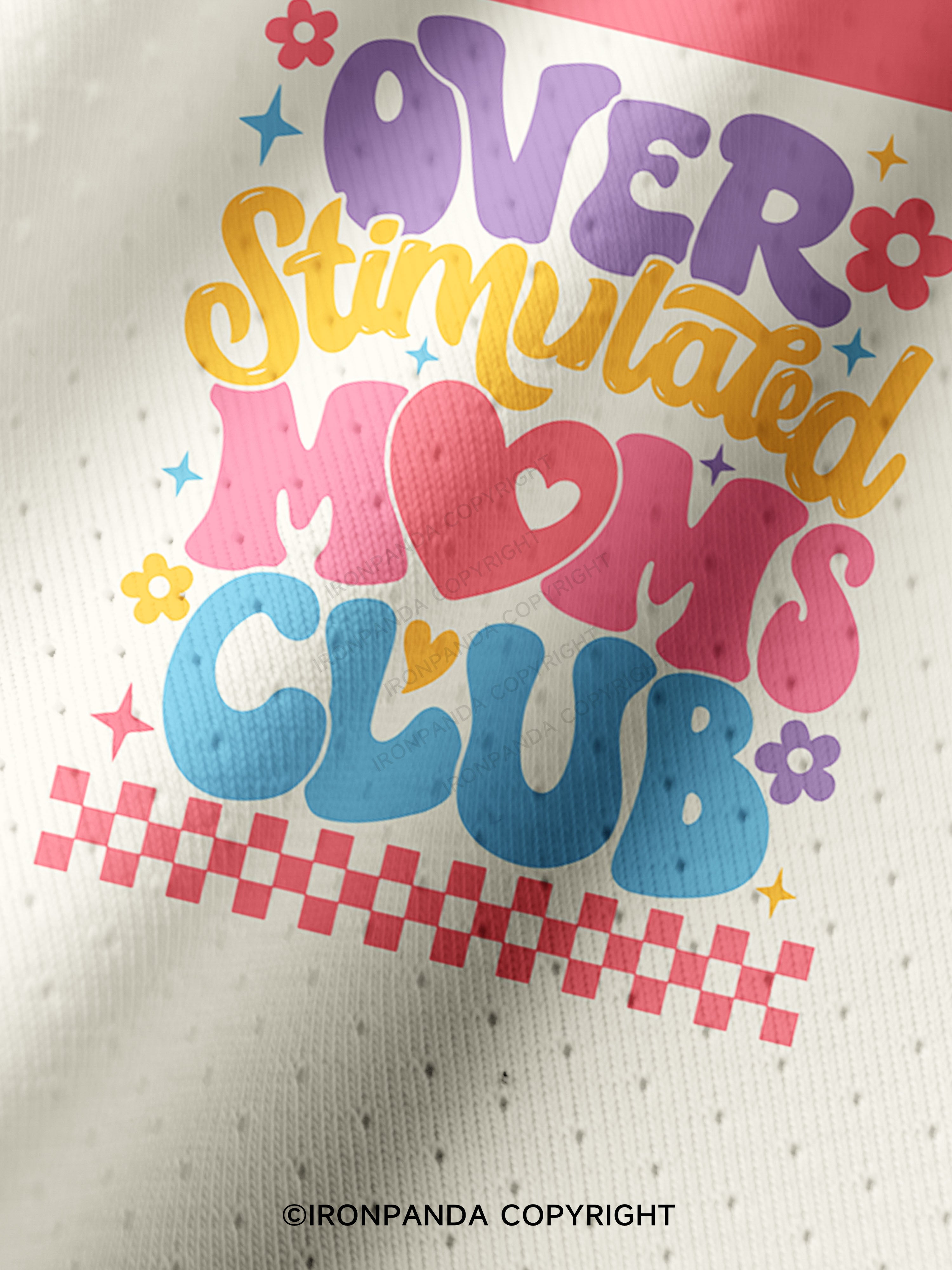 OVER STIMULATED MOMS CLUB GYM Pro Mesh Jersey