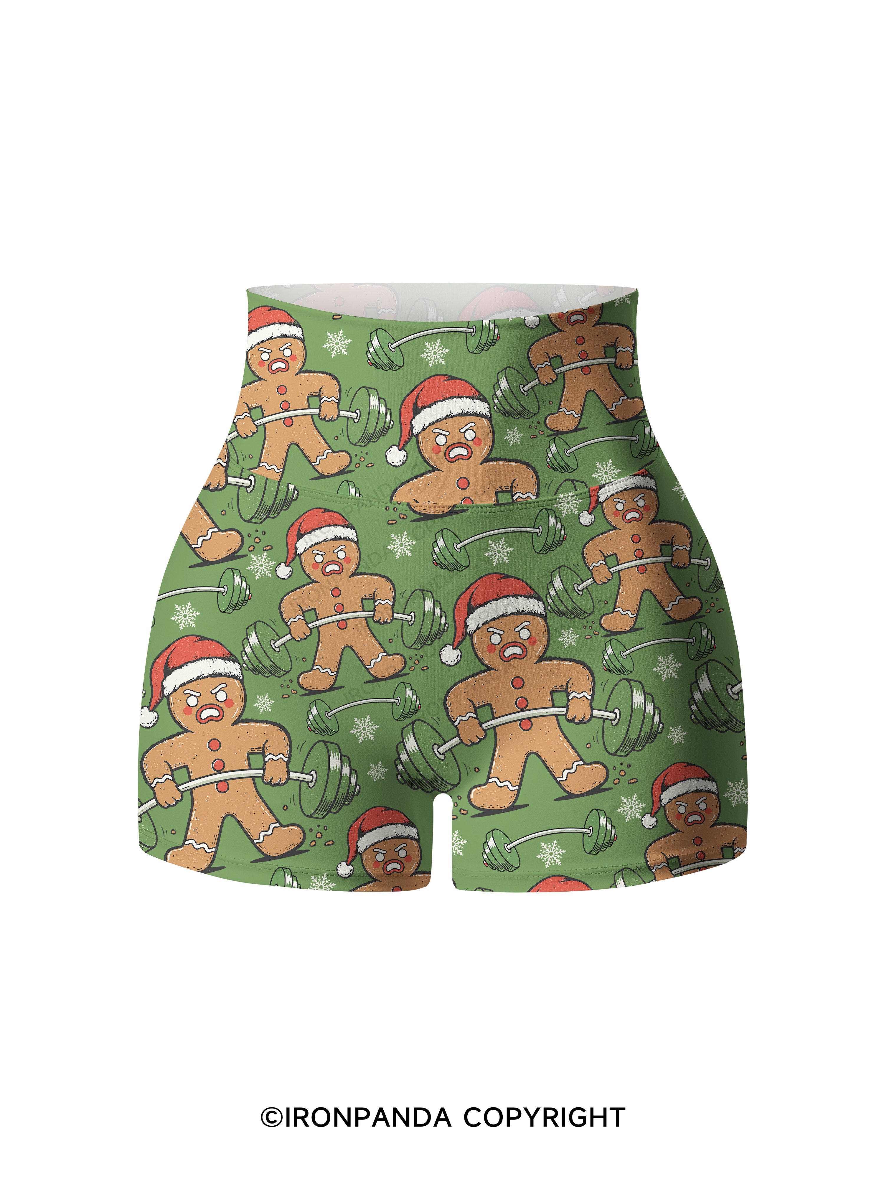 oh,snap Printed Yoga Shorts