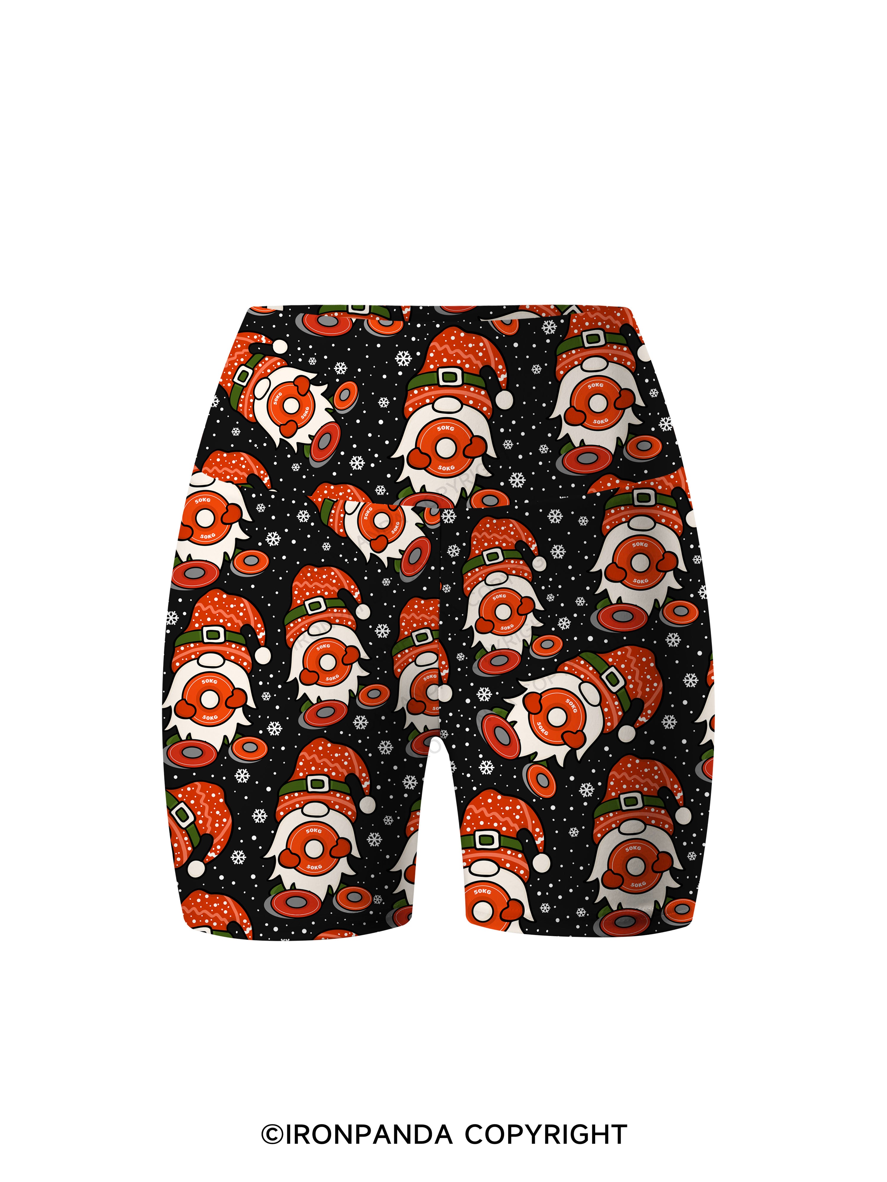 Shhh I'm Doing Math Printed Yoga Cycling Shorts