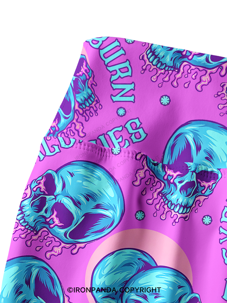 Excuses Don't Burn Calories Printed Yoga Pants