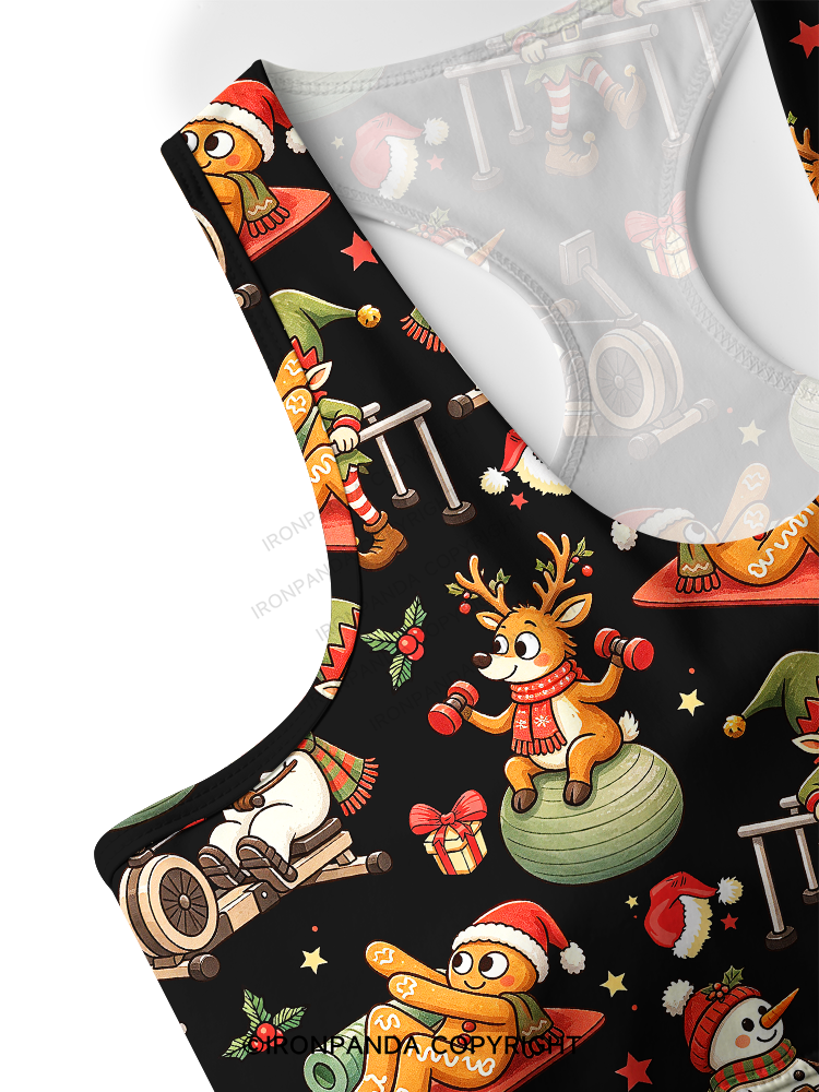 Physical Therapy Christmas Racerback Sports Bra